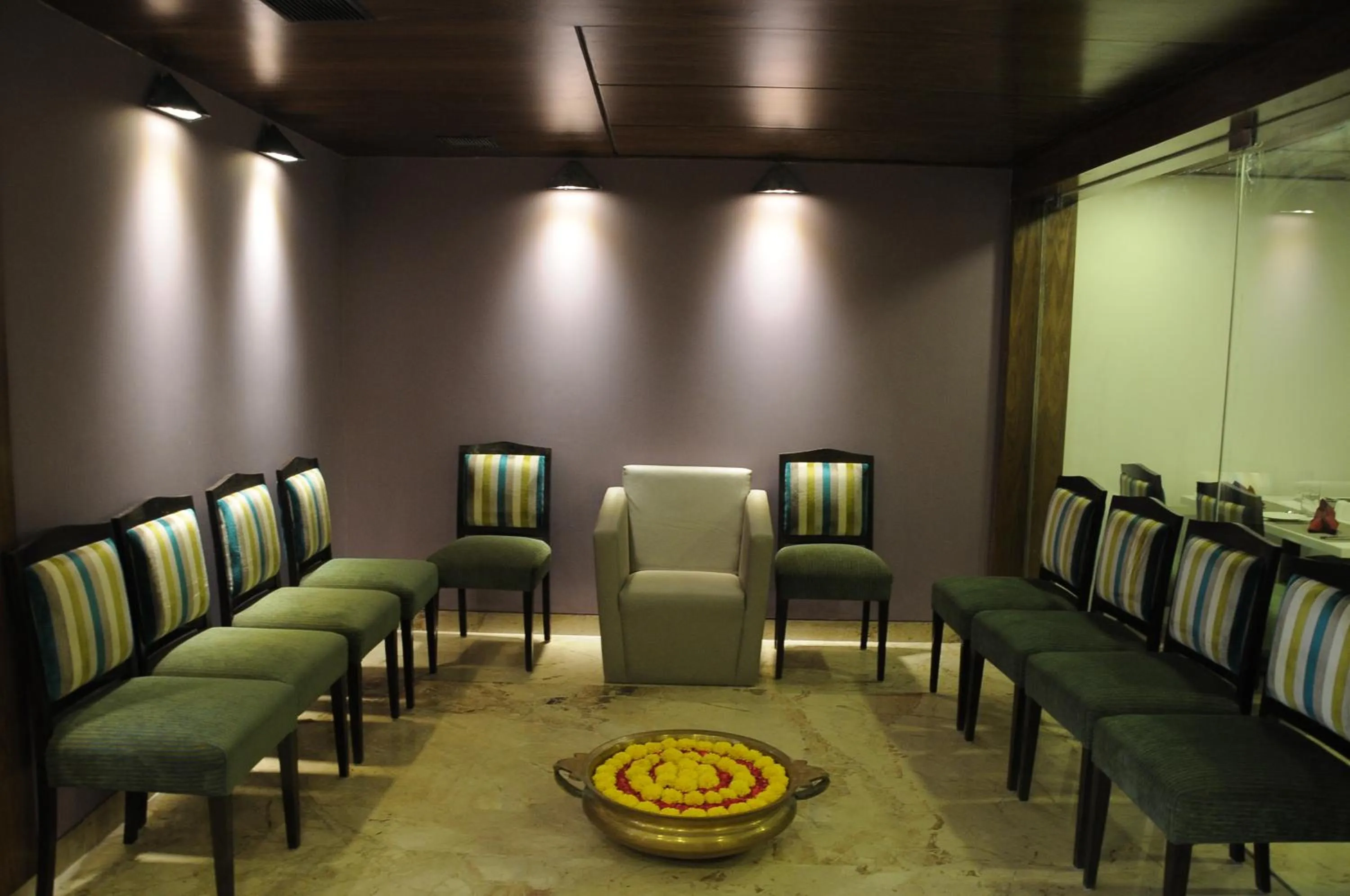 Seating area in La Woods Hotel