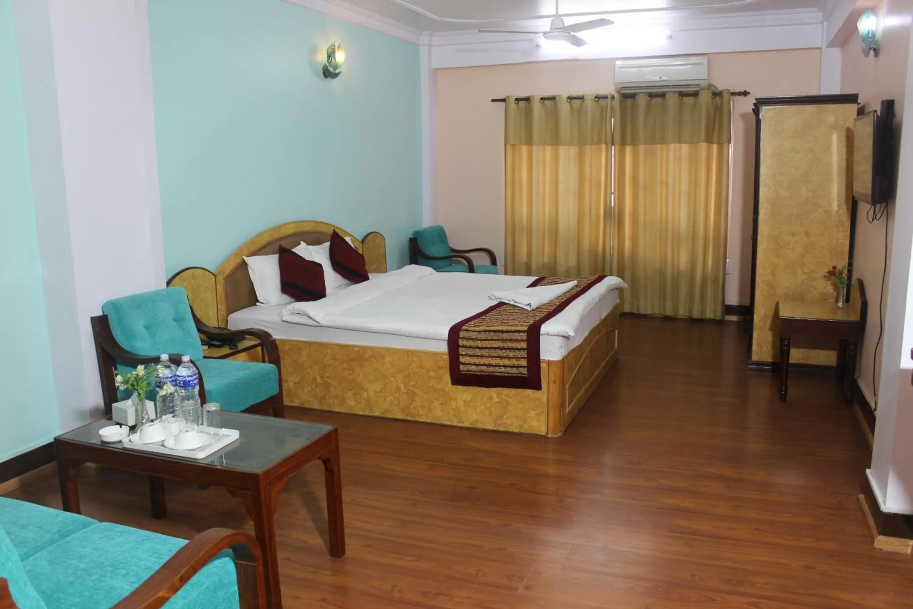 Deluxe Double Room with Balcony - single occupancy in Hotel Happy Home or Mudkhu Durbar Deluxe Double Room with Balcony - single occupancy in Hotel Happy Home or Mudkhu Durbar