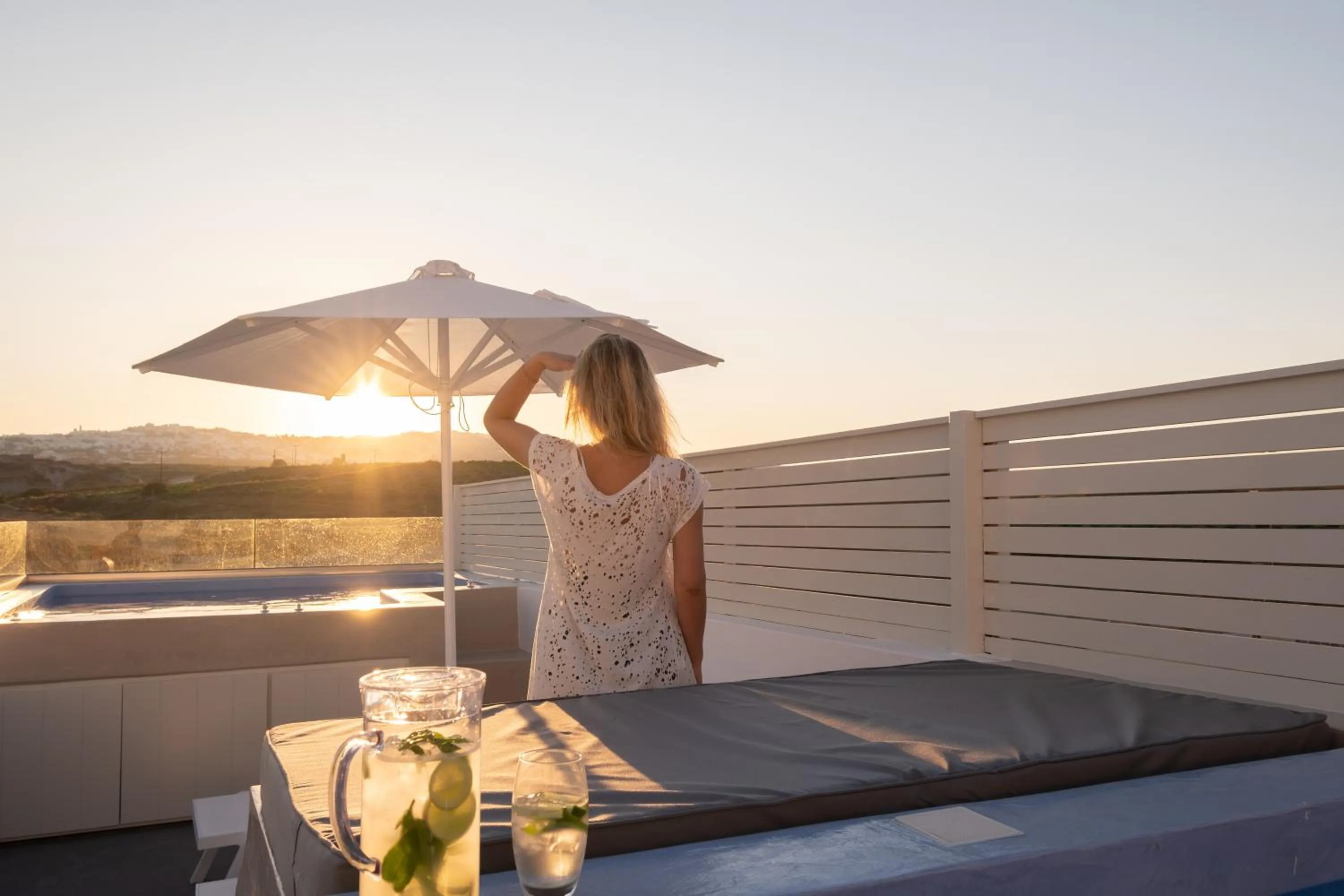 Sunset in Santoterra Antigua Suites