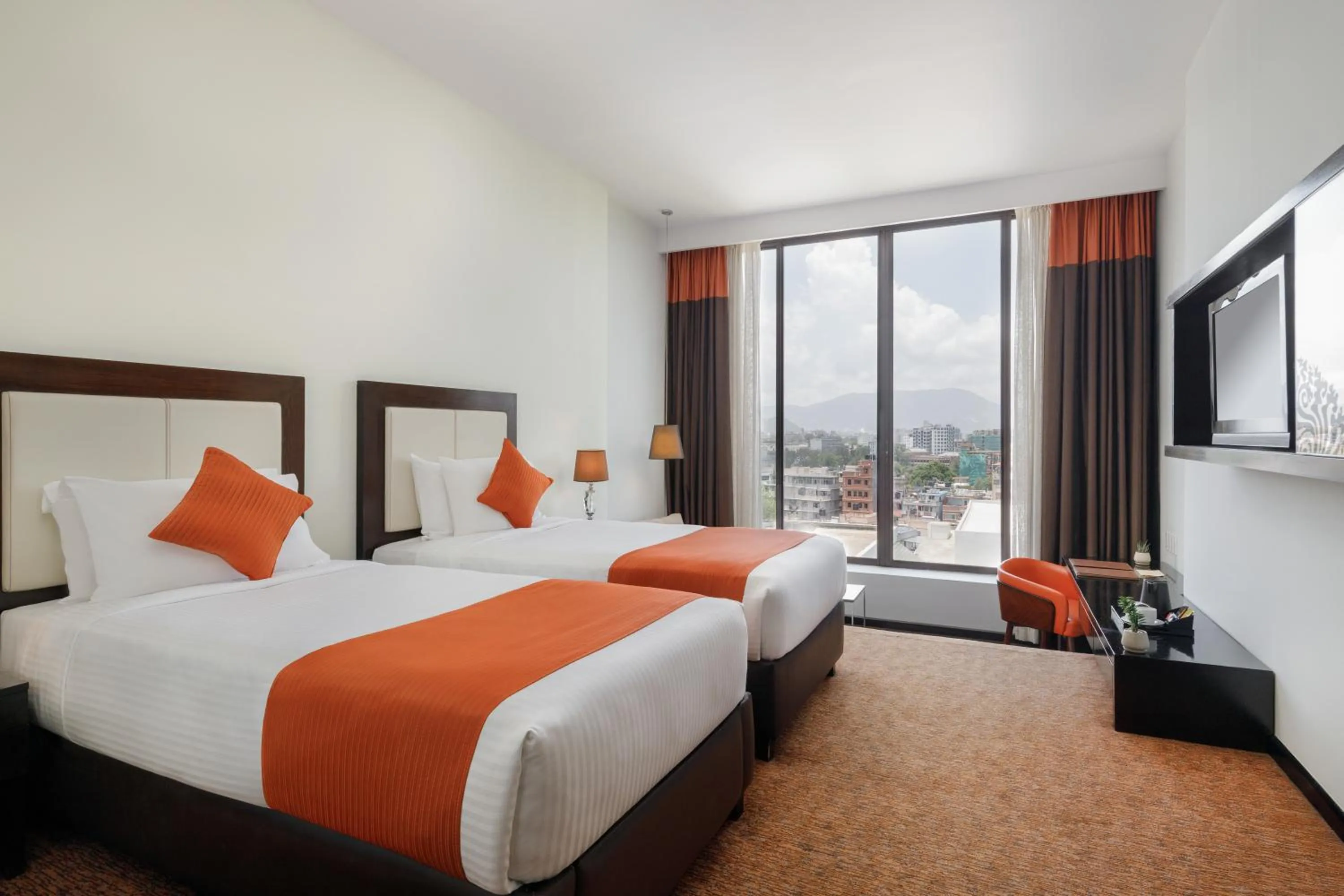 Bed in Hotel Himalaya