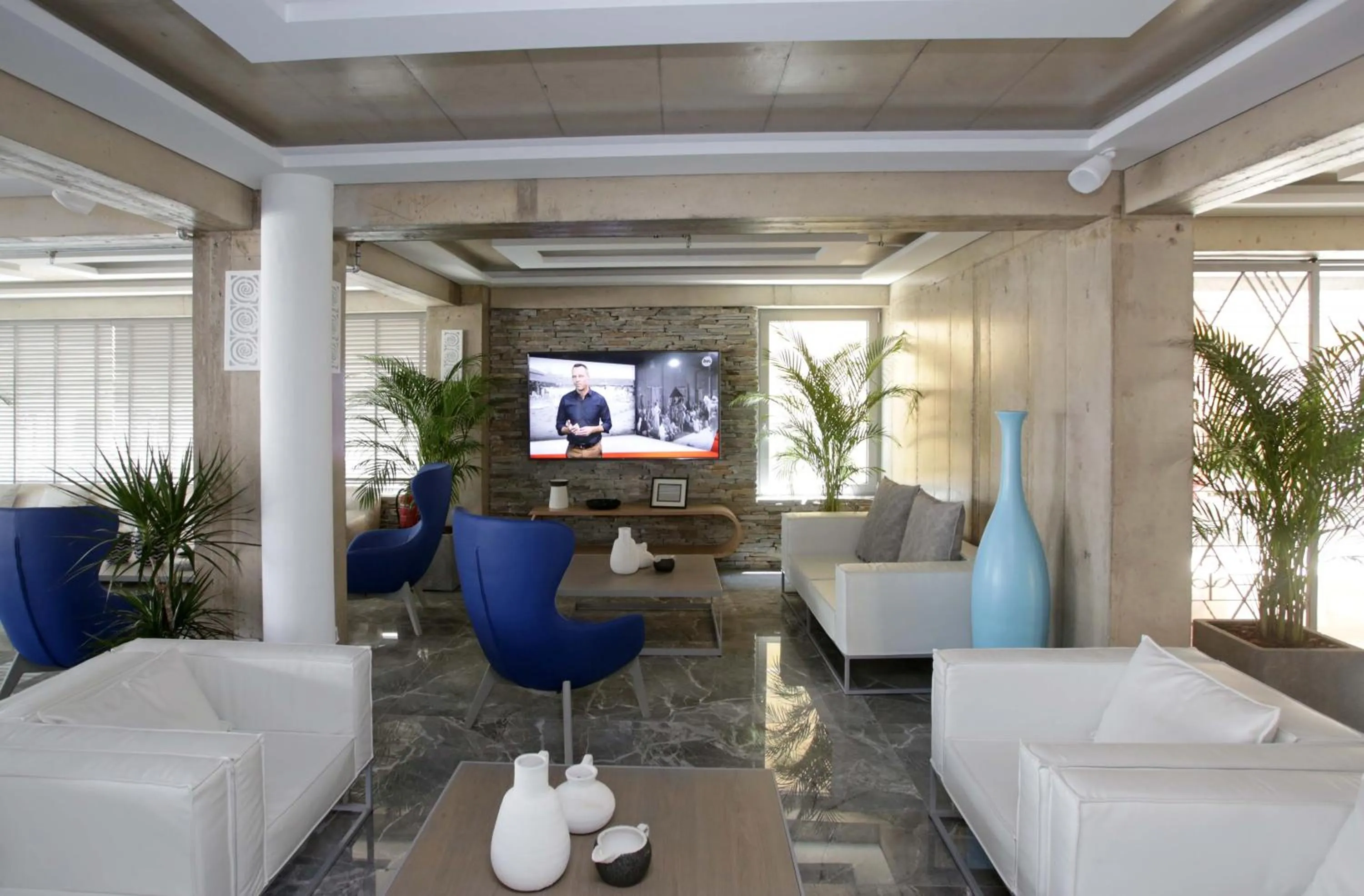 Seating area in Glaros Royal Beach Hotel