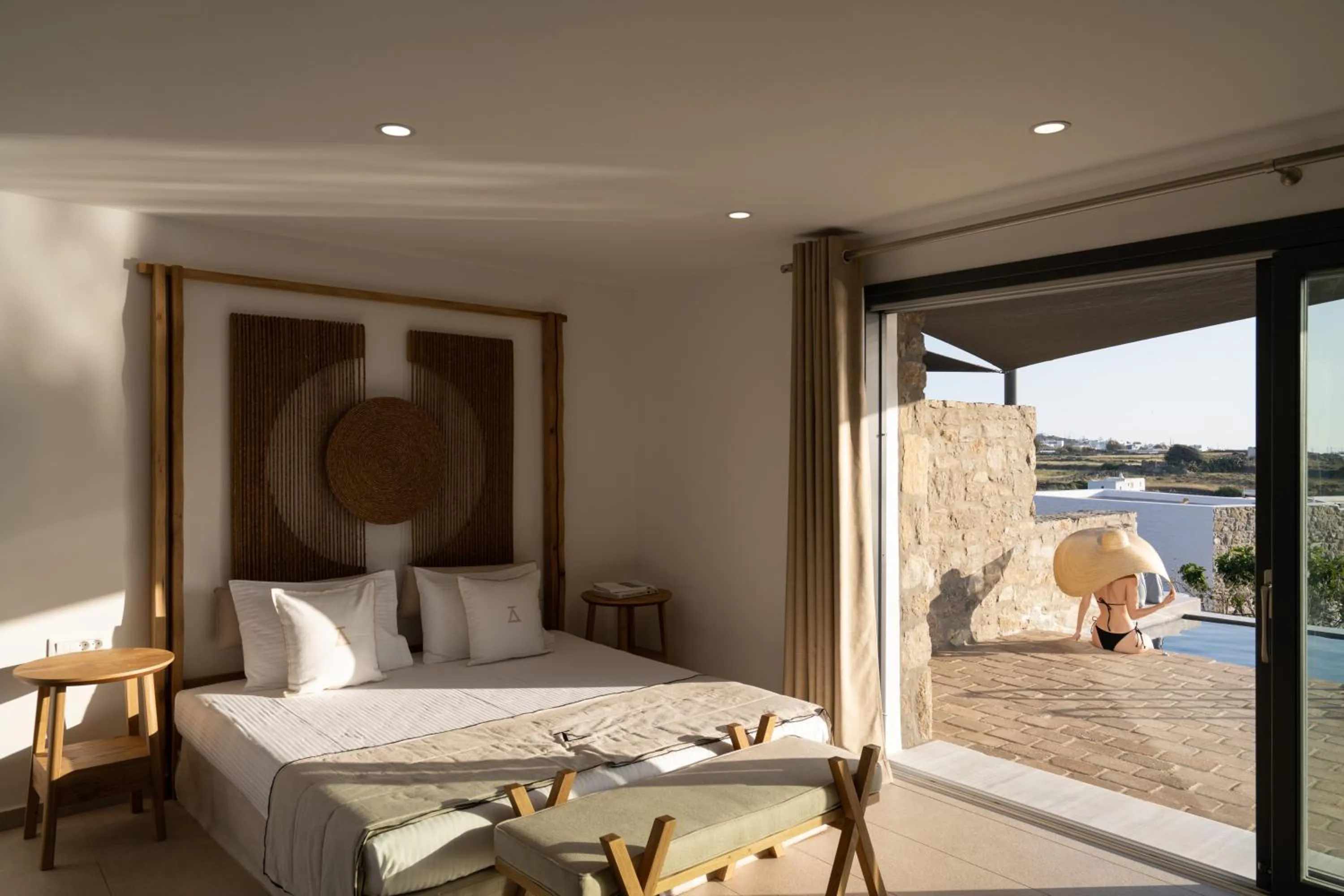 Bedroom, Bed in Ikies of Mykonos