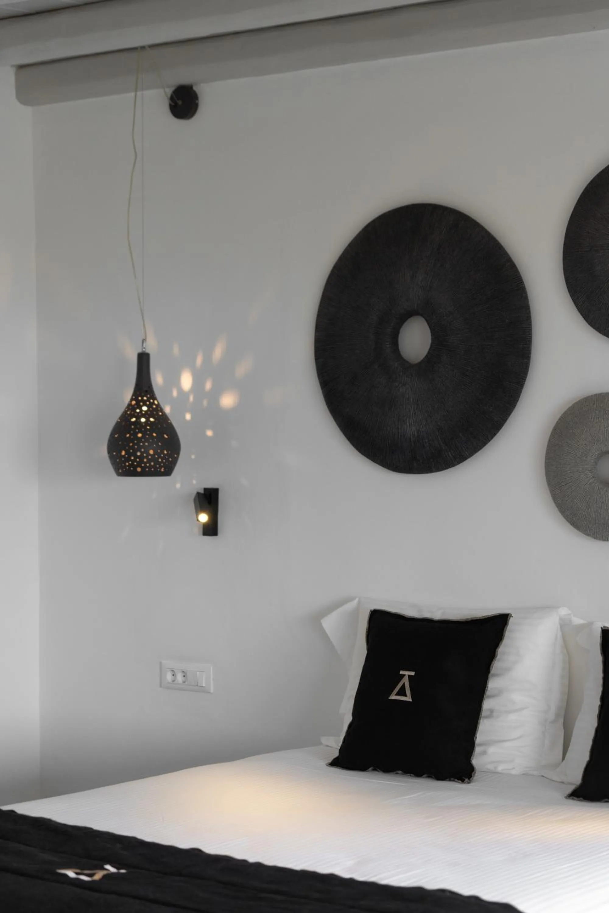 Decorative detail, Bed in Ikies of Mykonos