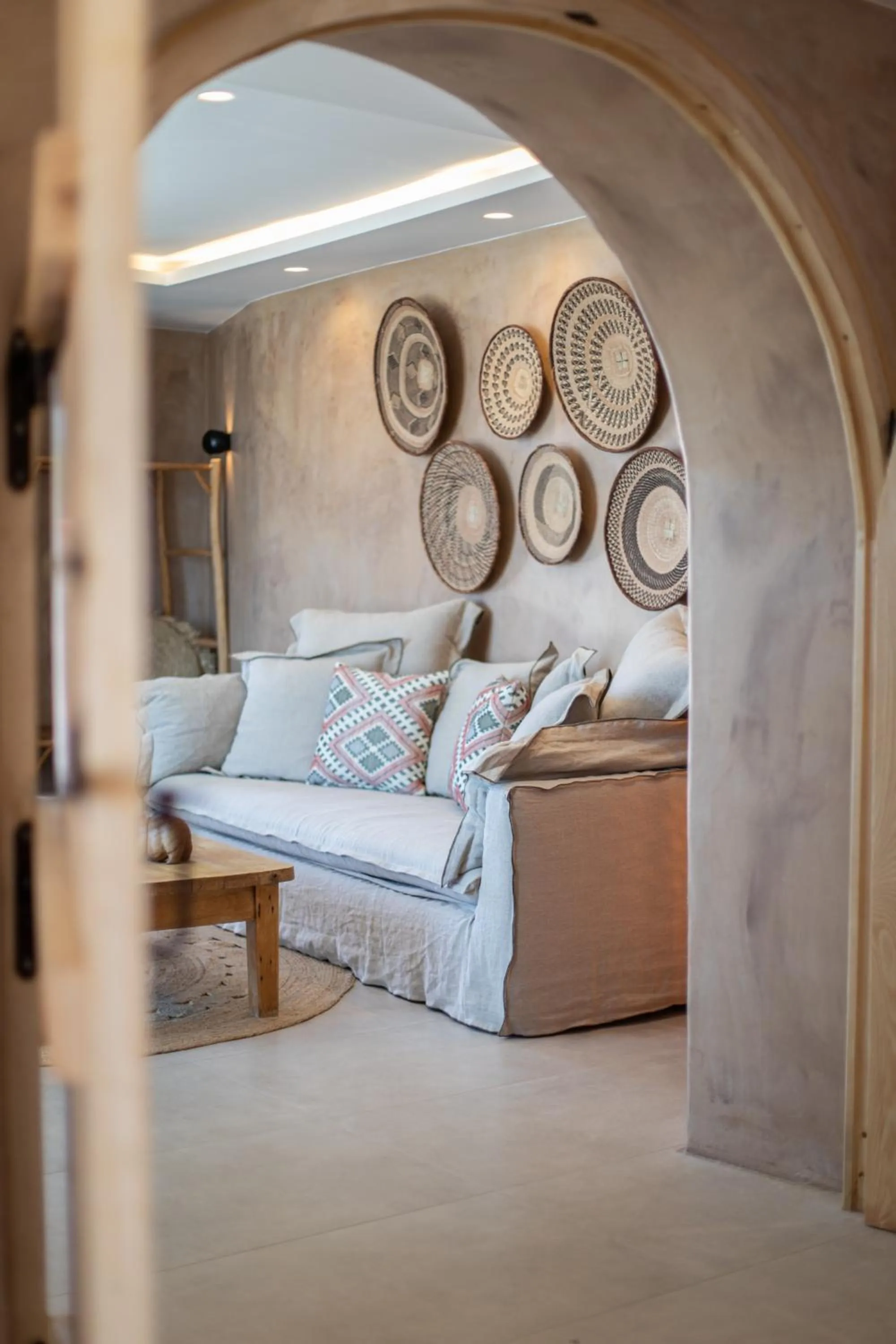 Living room in Ikies of Mykonos