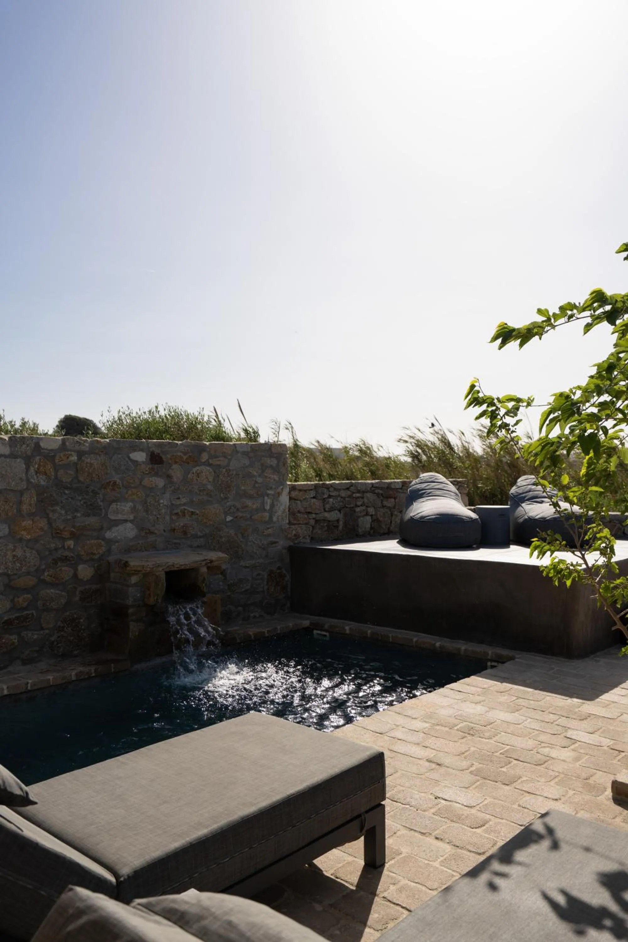 Natural landscape in Ikies of Mykonos