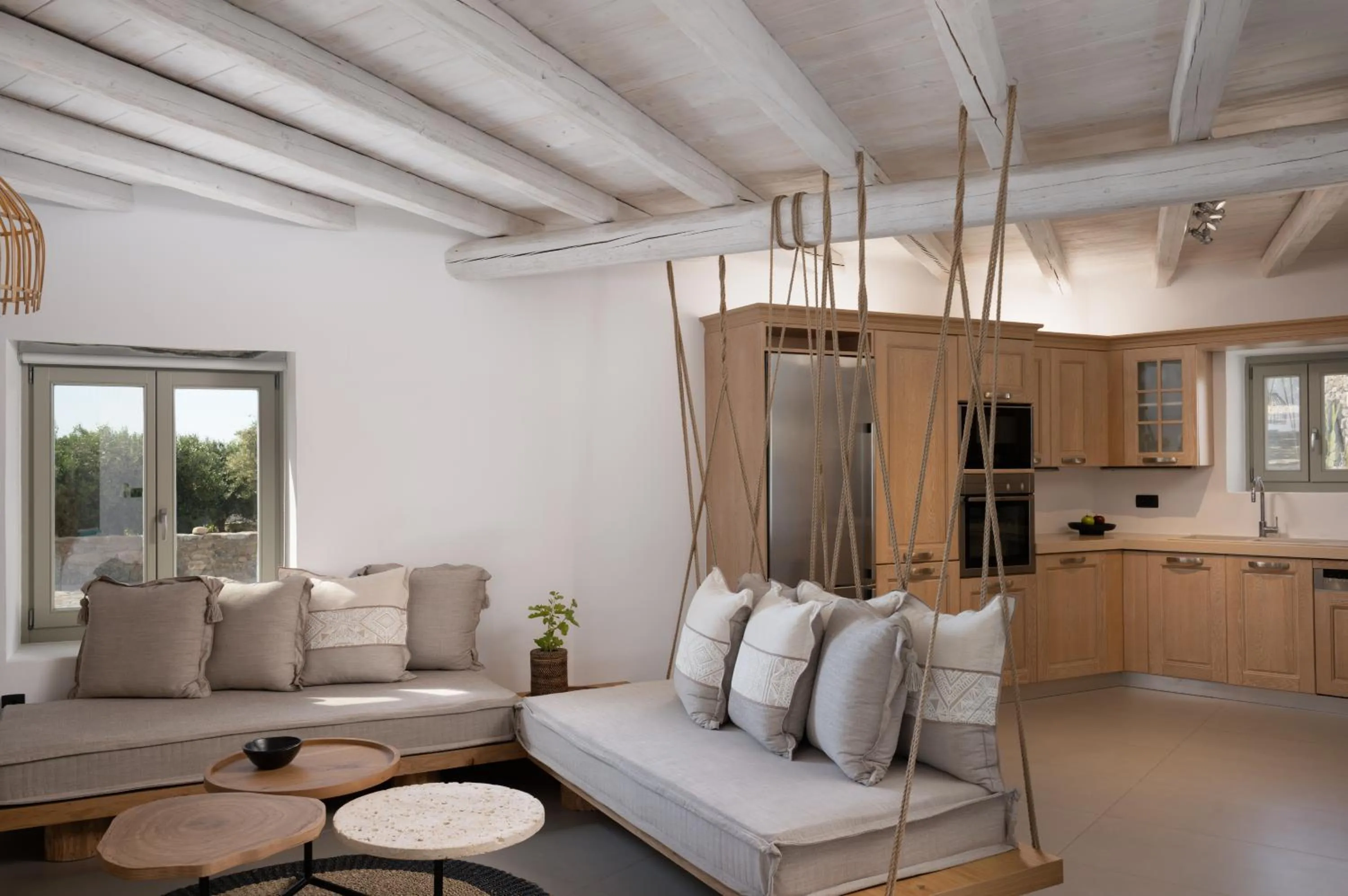 Living room in Ikies of Mykonos
