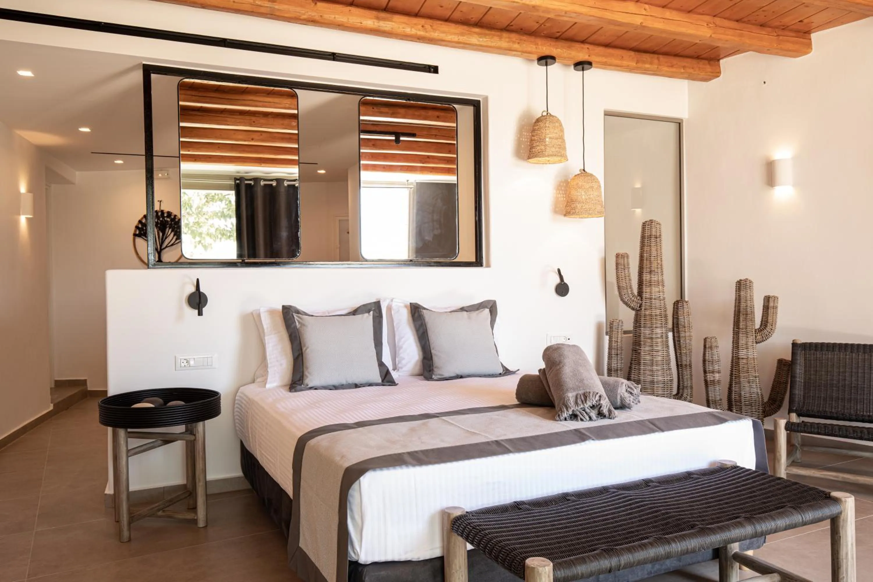 Bedroom, Bed in Ikies of Mykonos