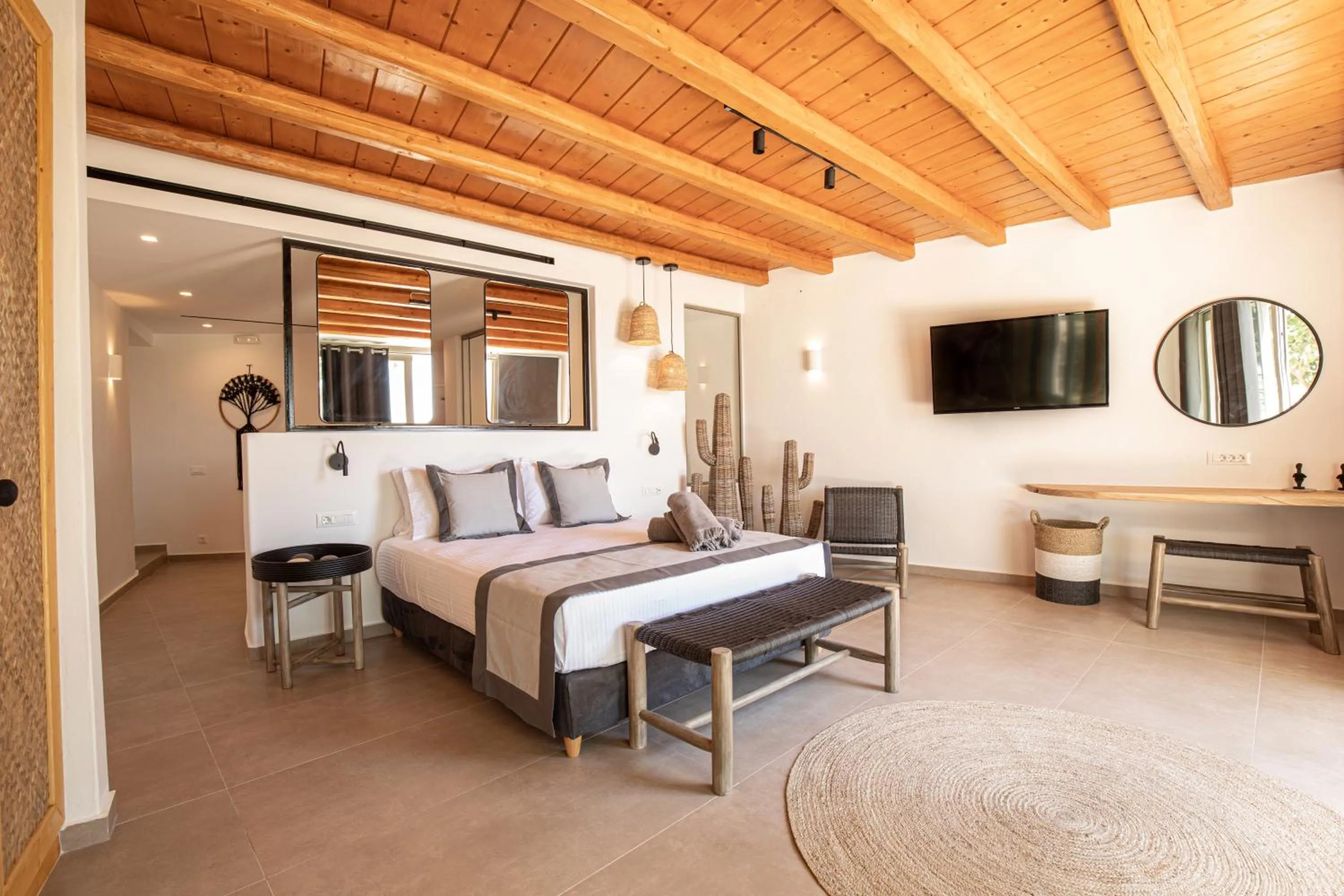 Bedroom, Bed in Ikies of Mykonos