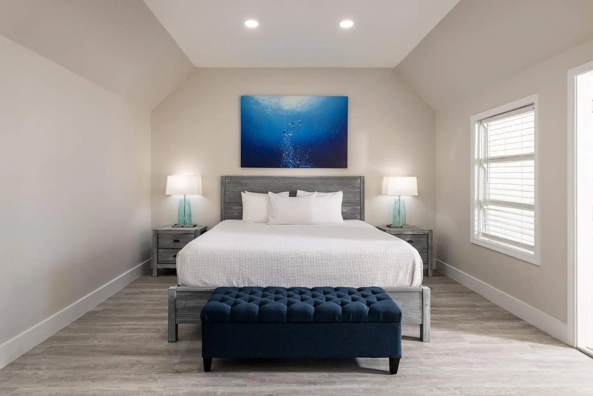 Bed in Amoray Dive Resort