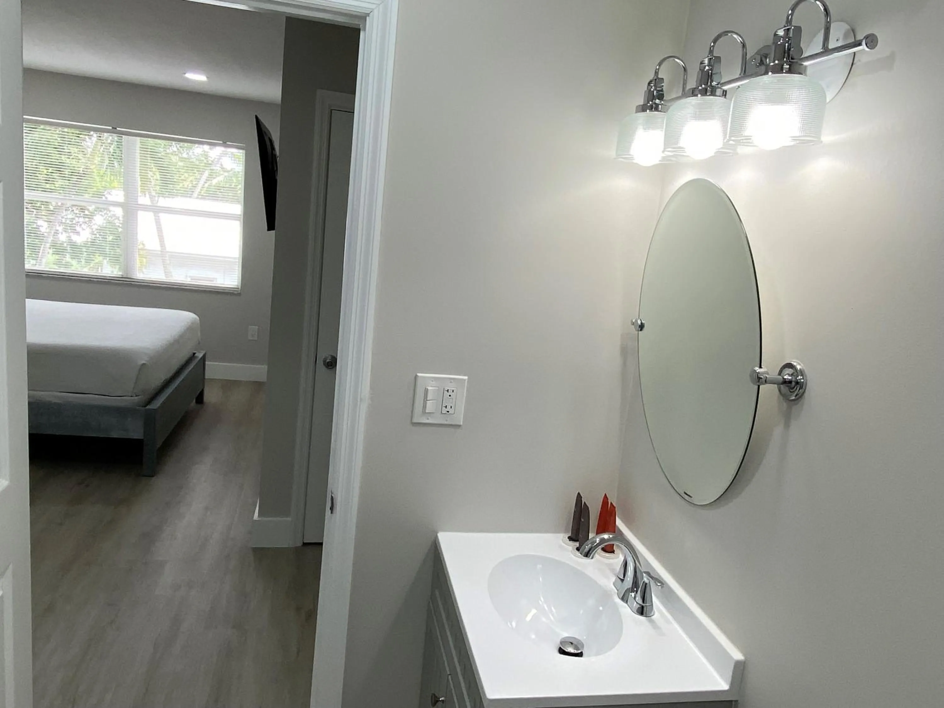 Bed in Amoray Dive Resort