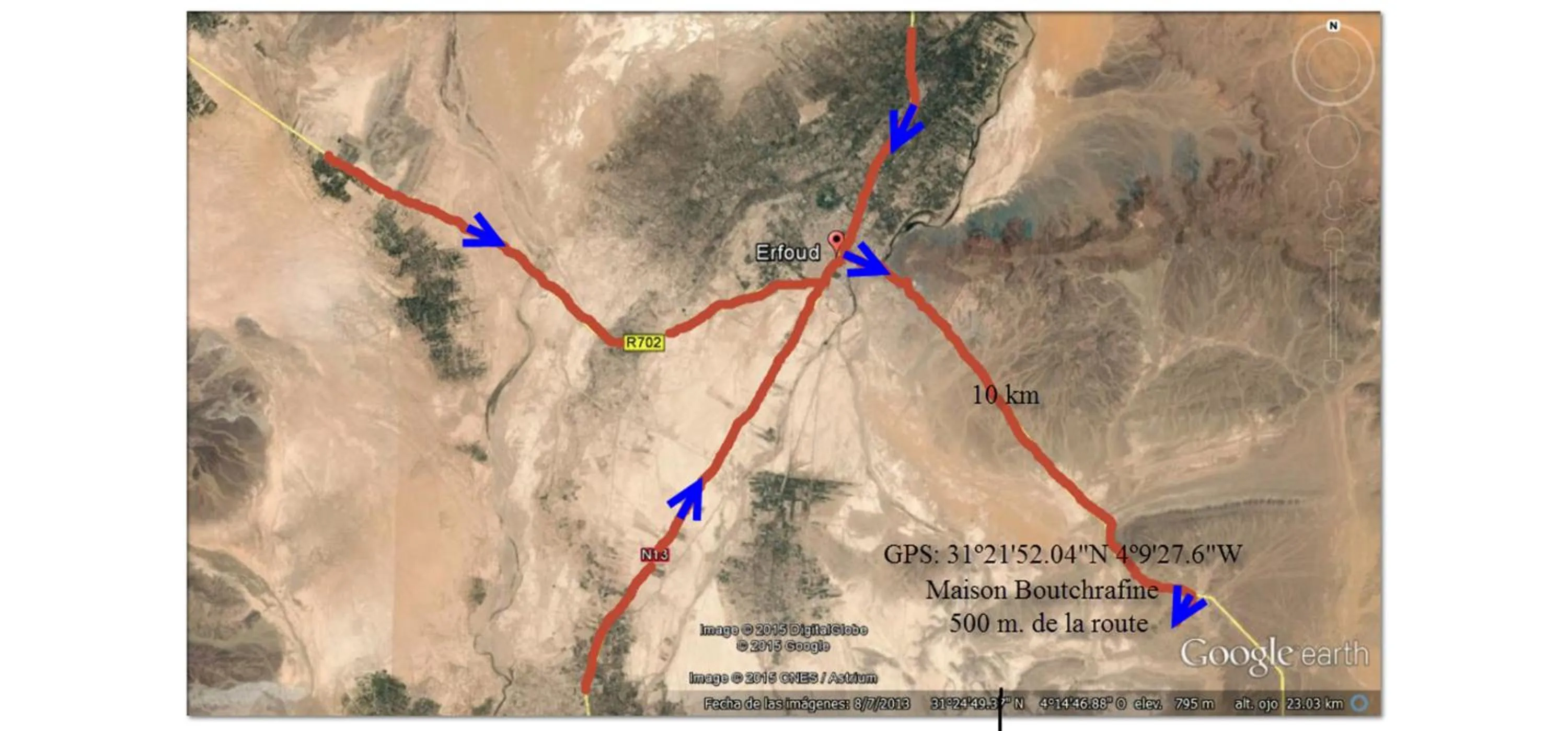 On site in Maison Boutchrafine