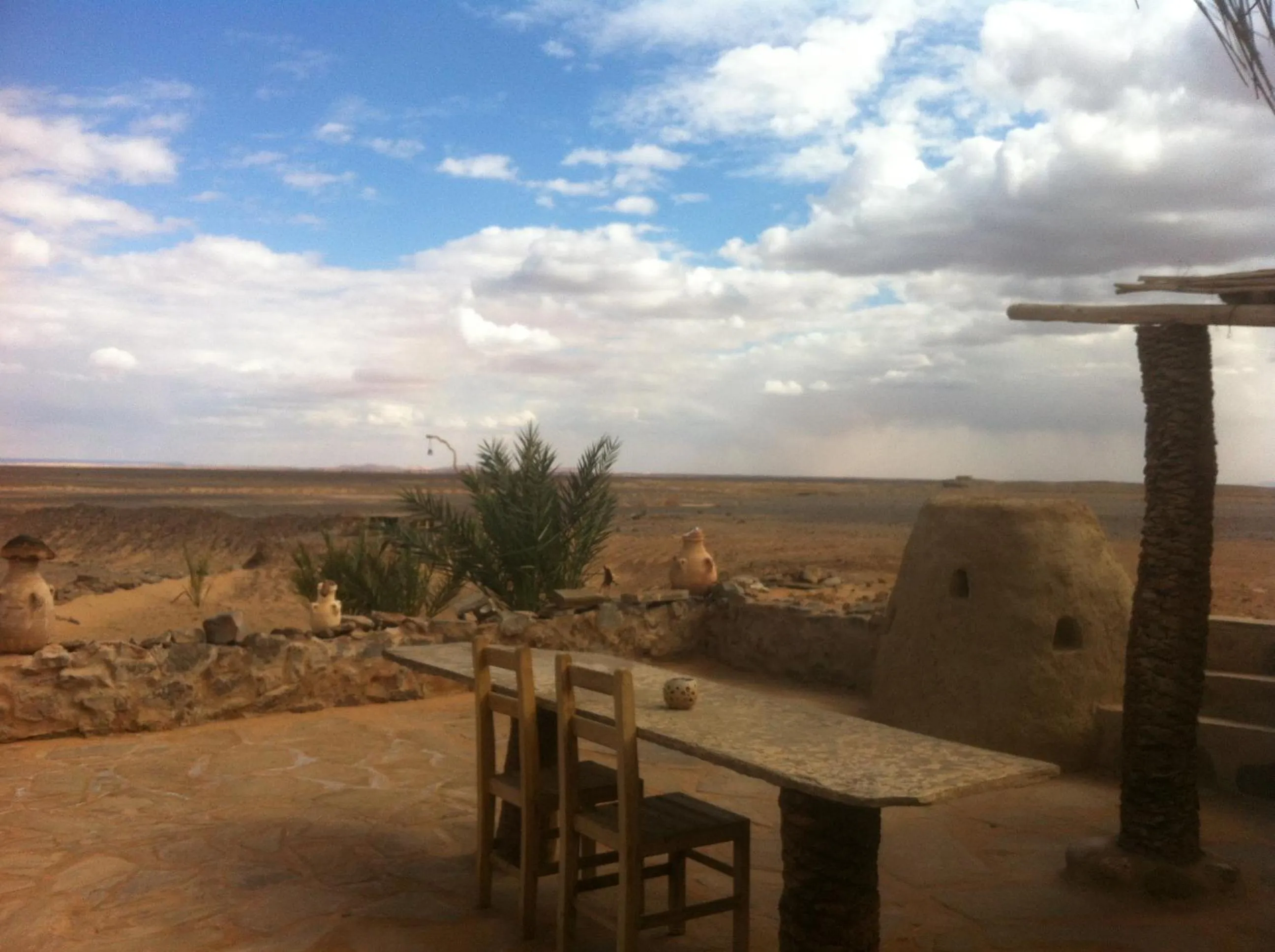 Garden view in Maison Boutchrafine