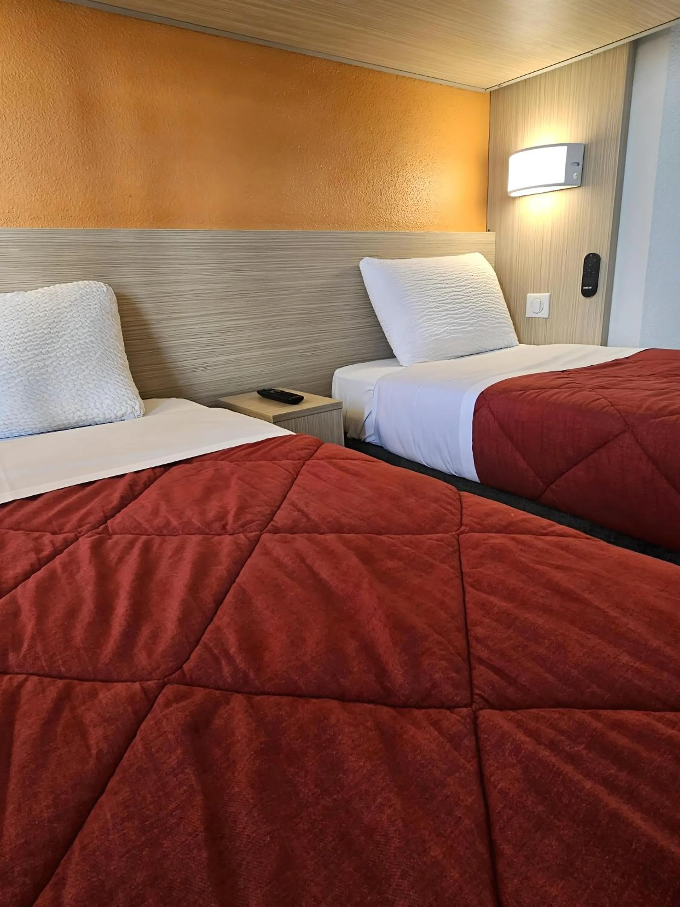 Bedroom, Bed in Premiere Classe Strasbourg Ouest