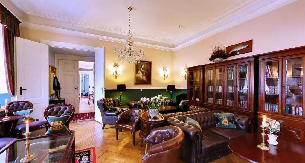 Living room in Hvedholm Slotshotel