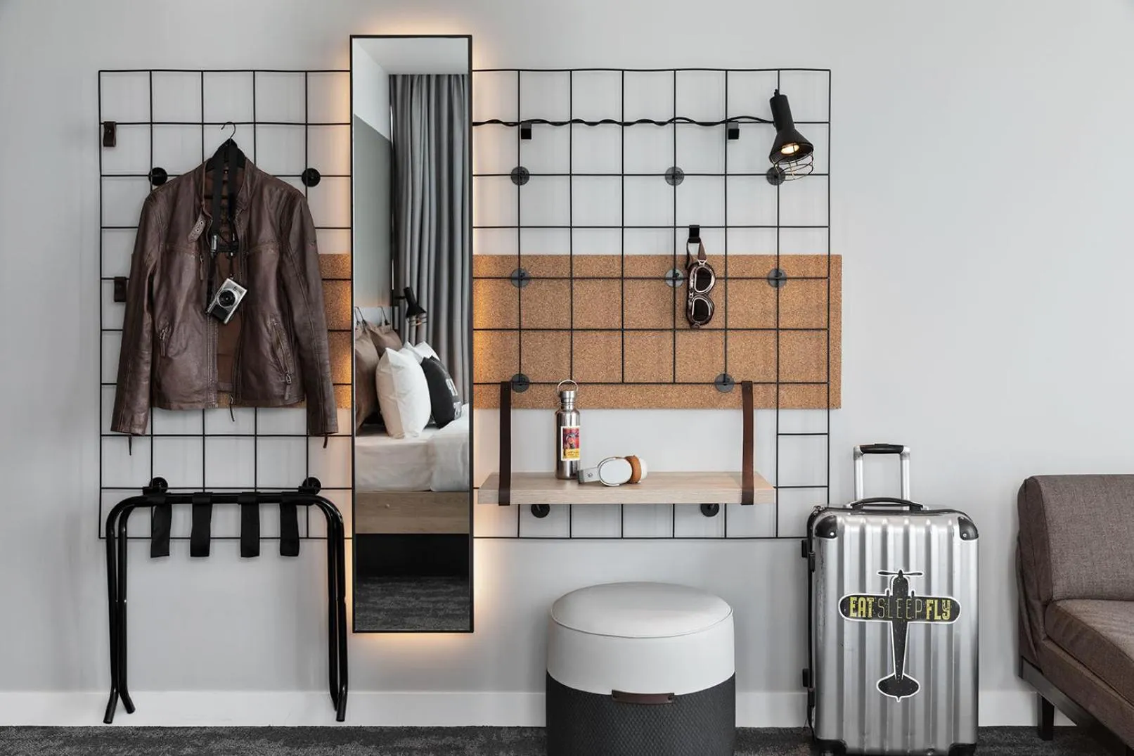 Bedroom in Moxy Lyon Airport