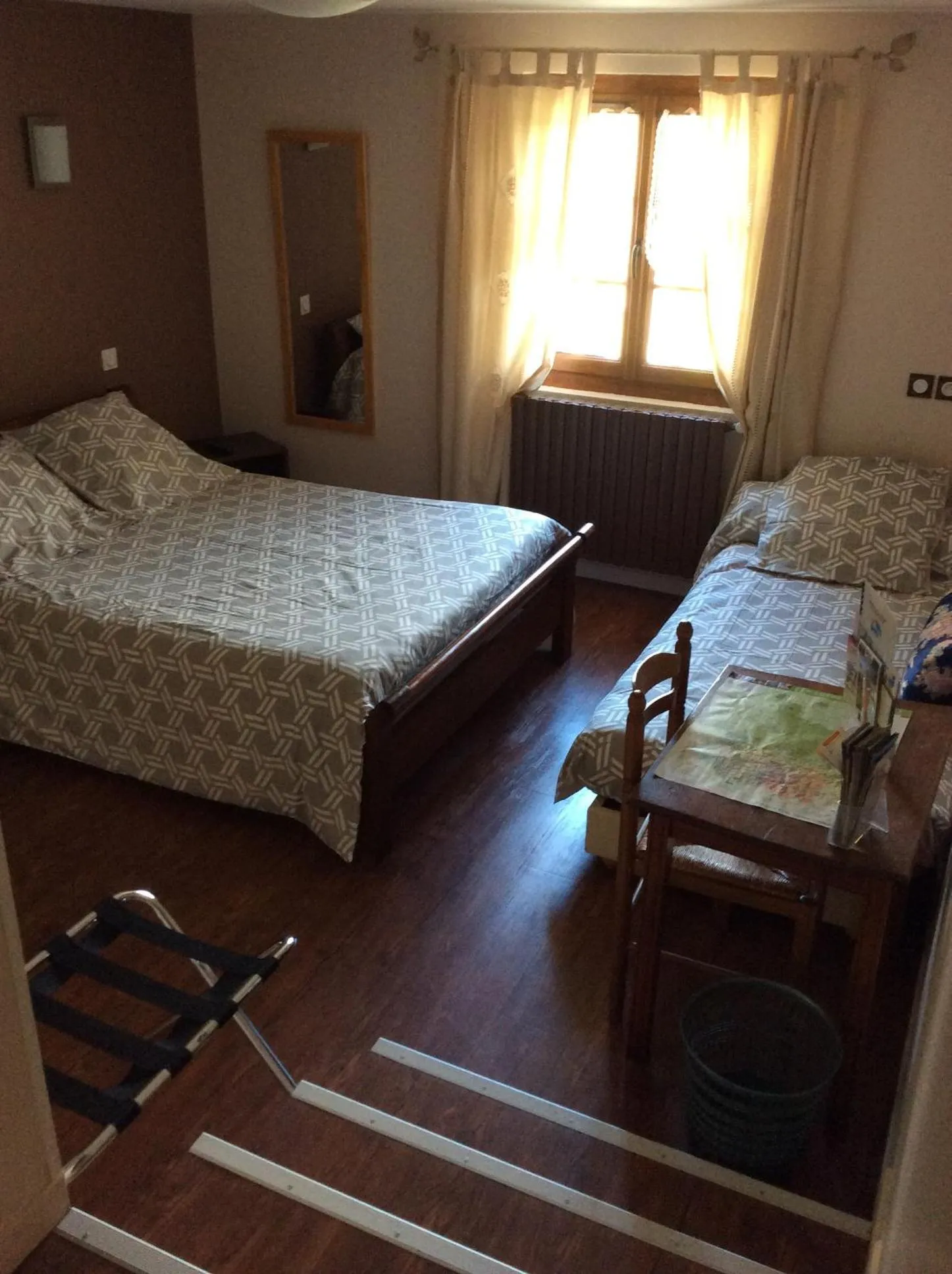 Bed in Auberge des Pyrénées