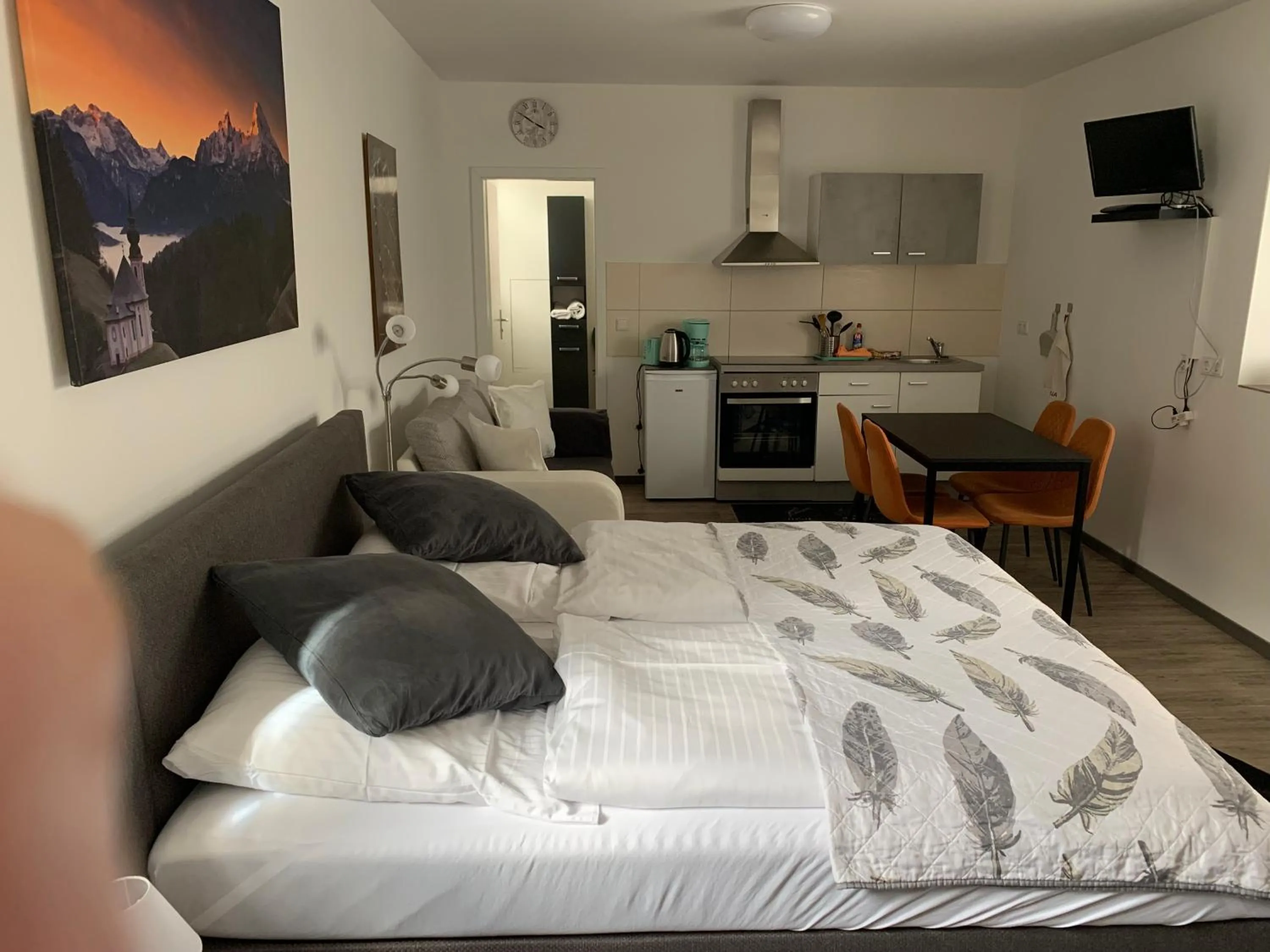 Living room, Bed in Hostel am Ostentor