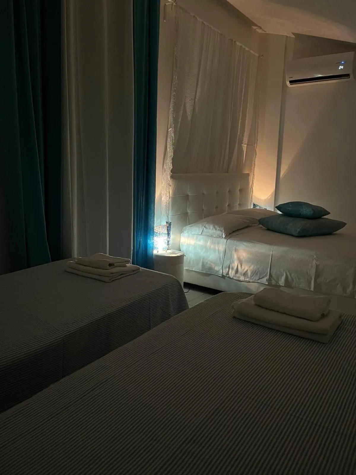 Bedroom, Bed in B&B Villa Mediterranea with parking space