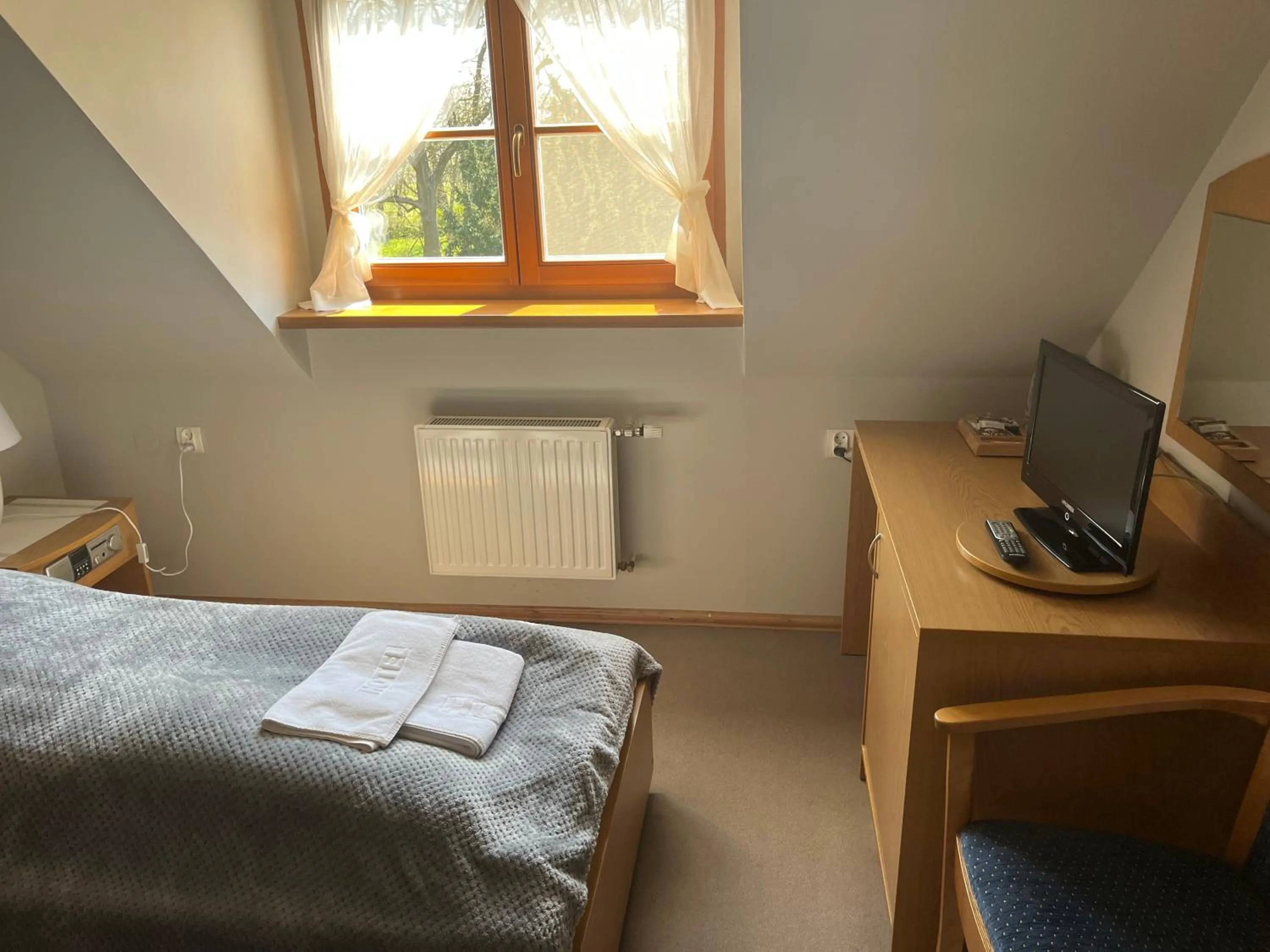 Bed in Pensjonat Myśliwski