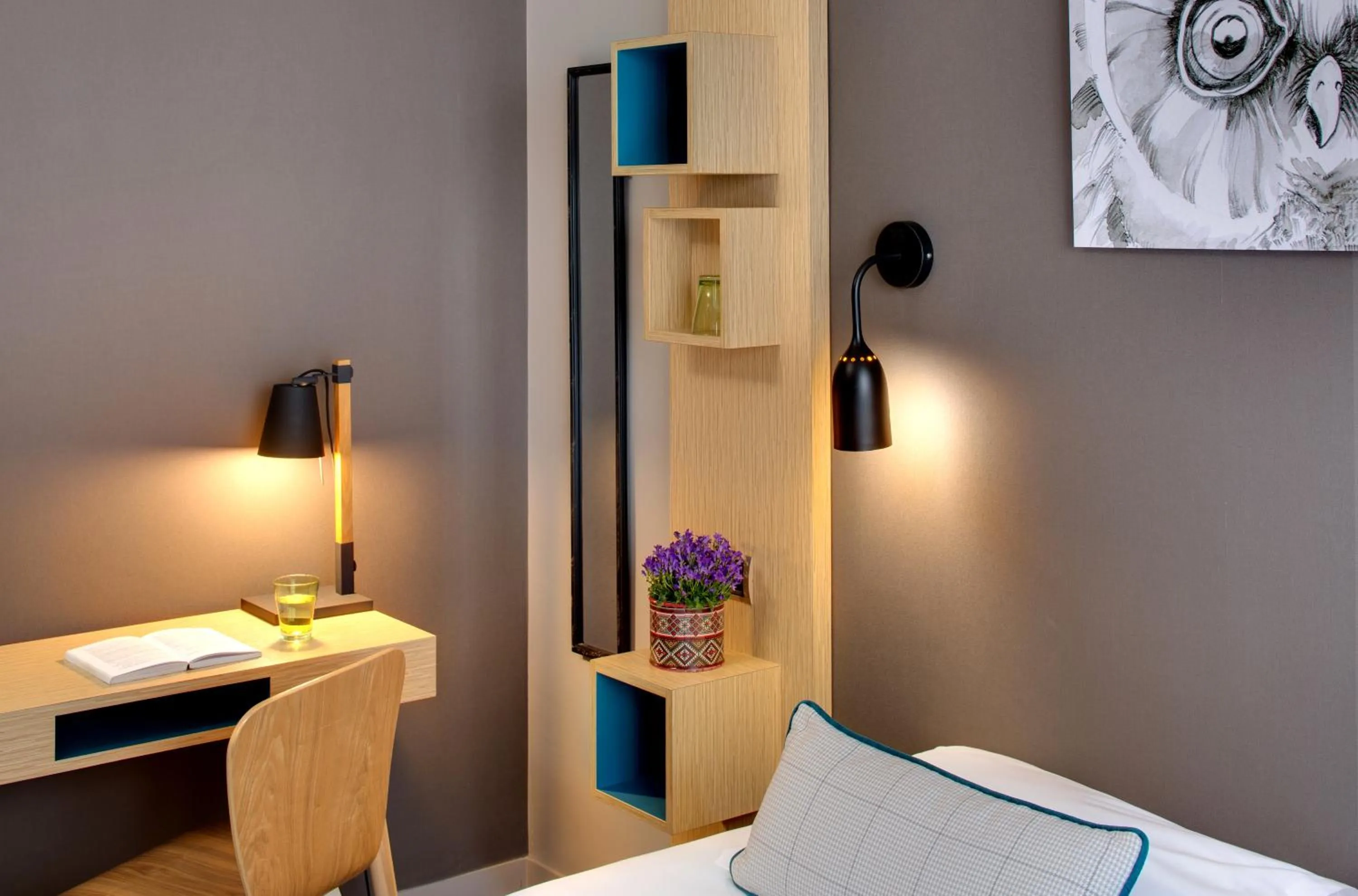 Bed in Chouette Hotel