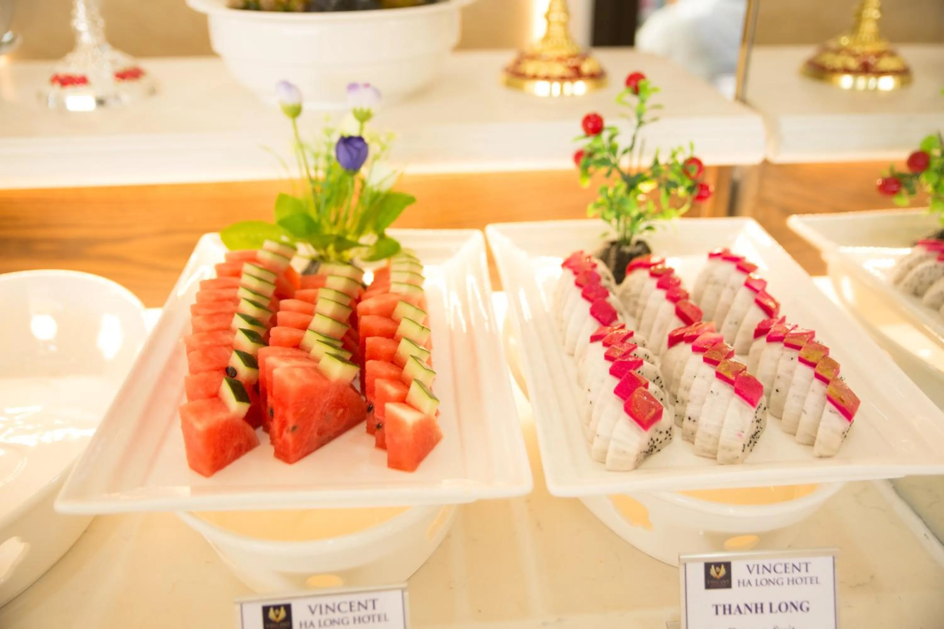 Food close-up in Vincent Halong Hotel