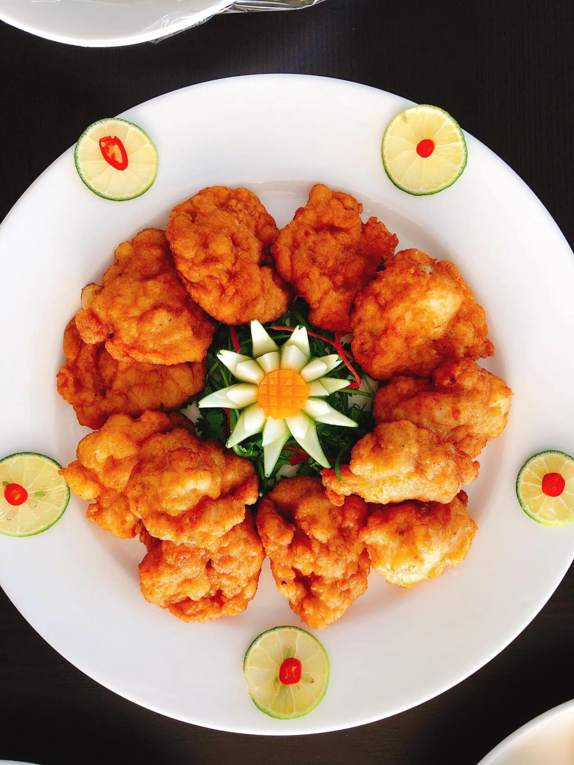 Food close-up in Vincent Halong Hotel