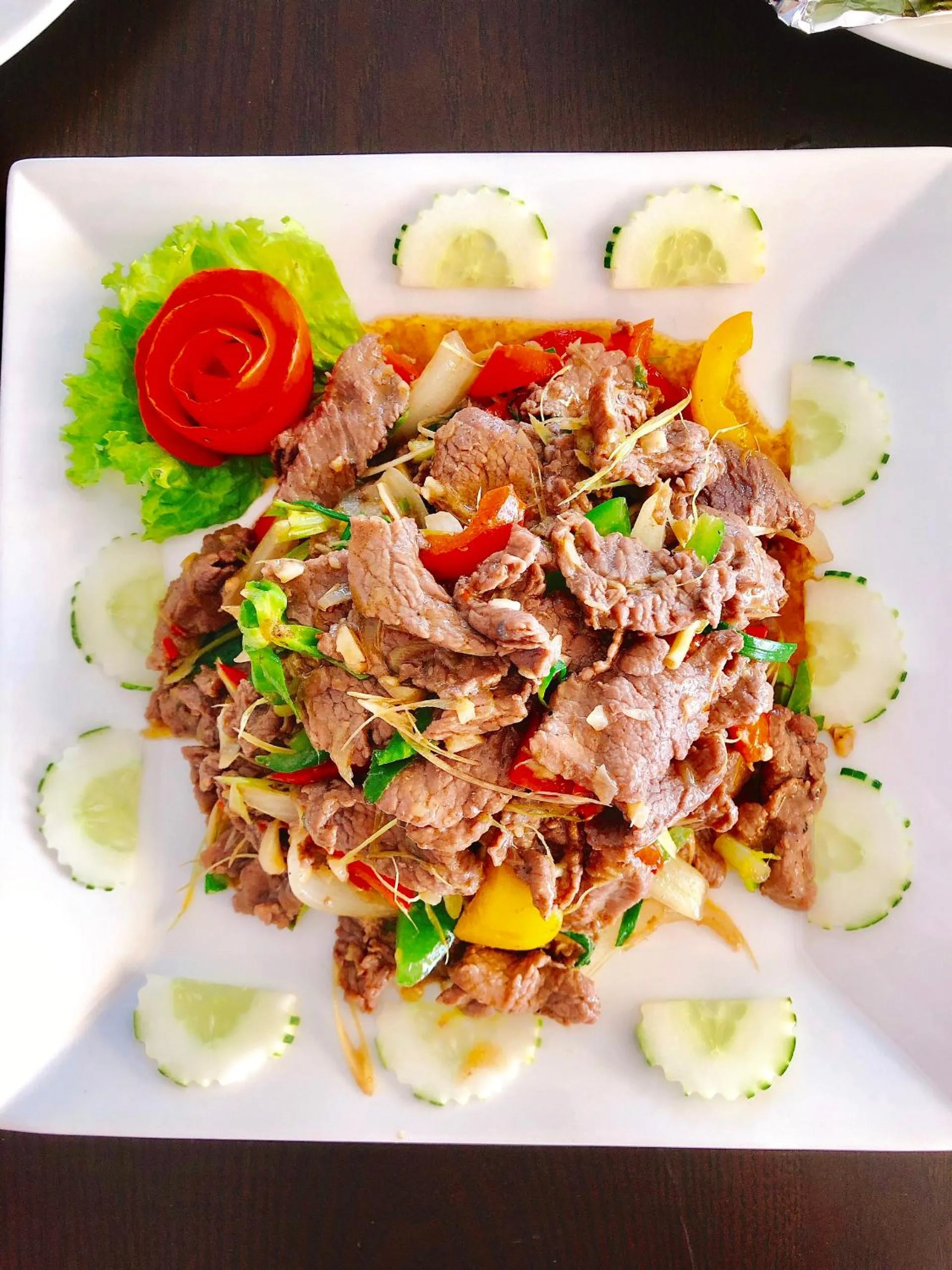 Food close-up in Vincent Halong Hotel