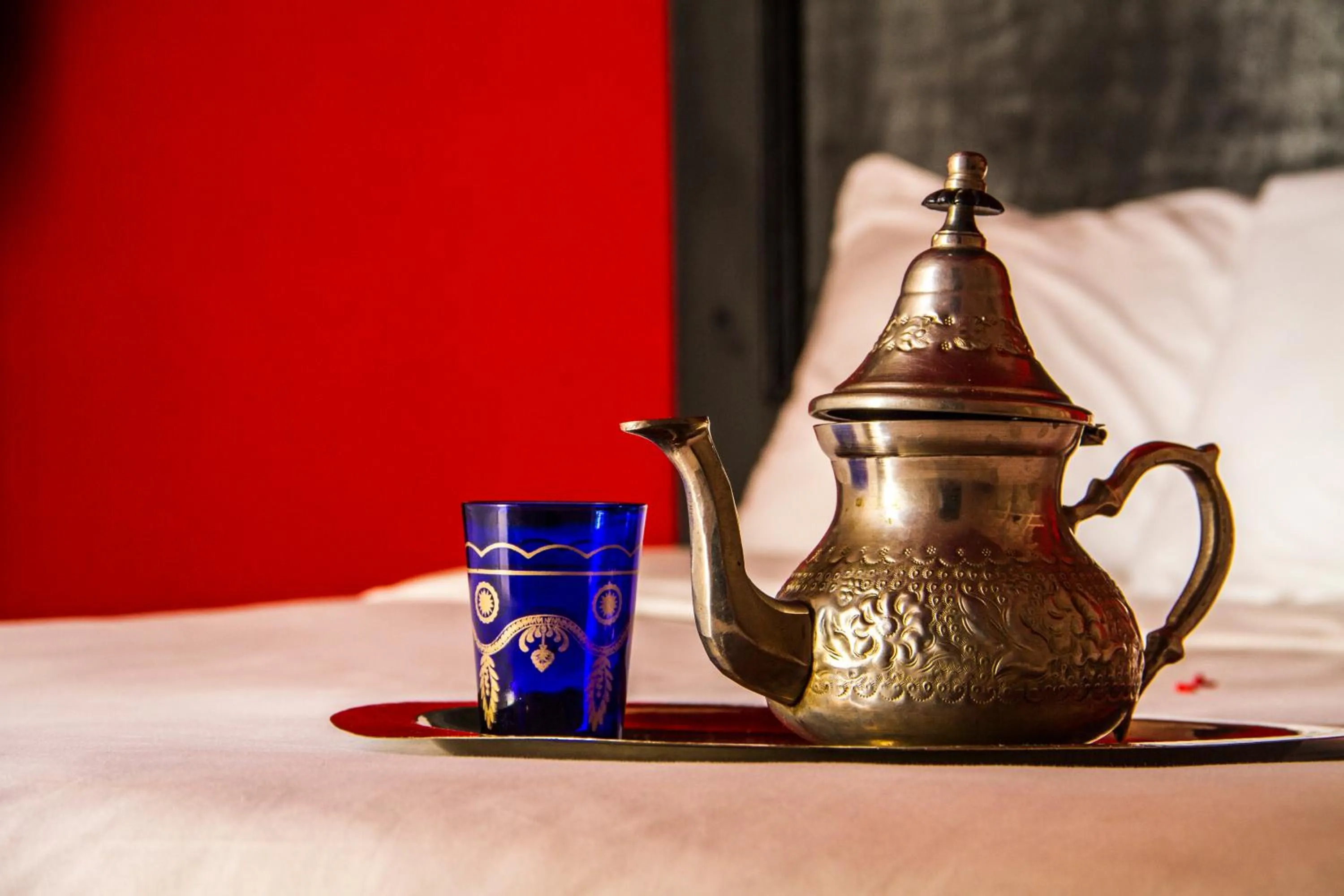 Decorative detail, Bed in Riad THALGE