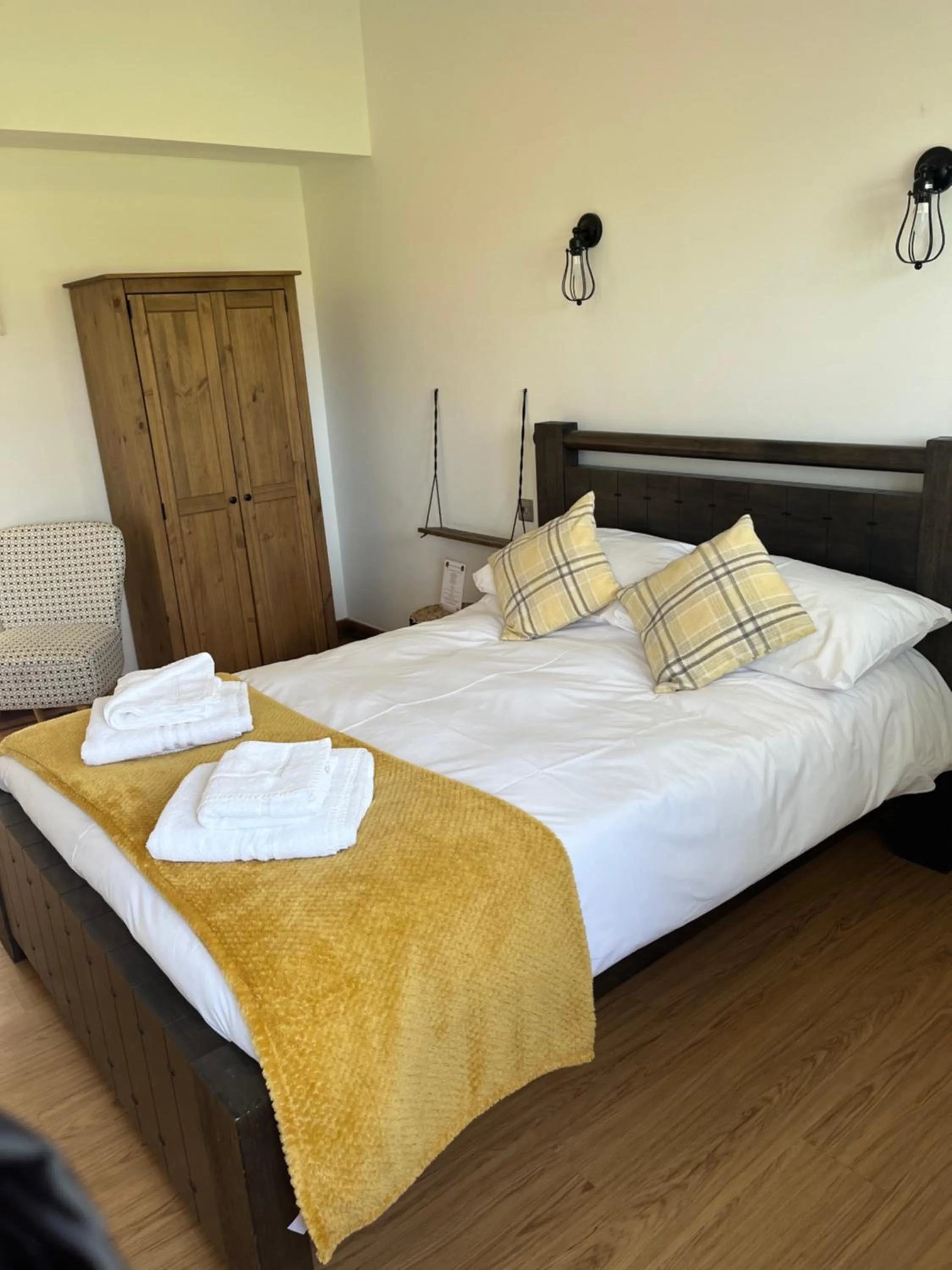 Bed in The Crown Lodges