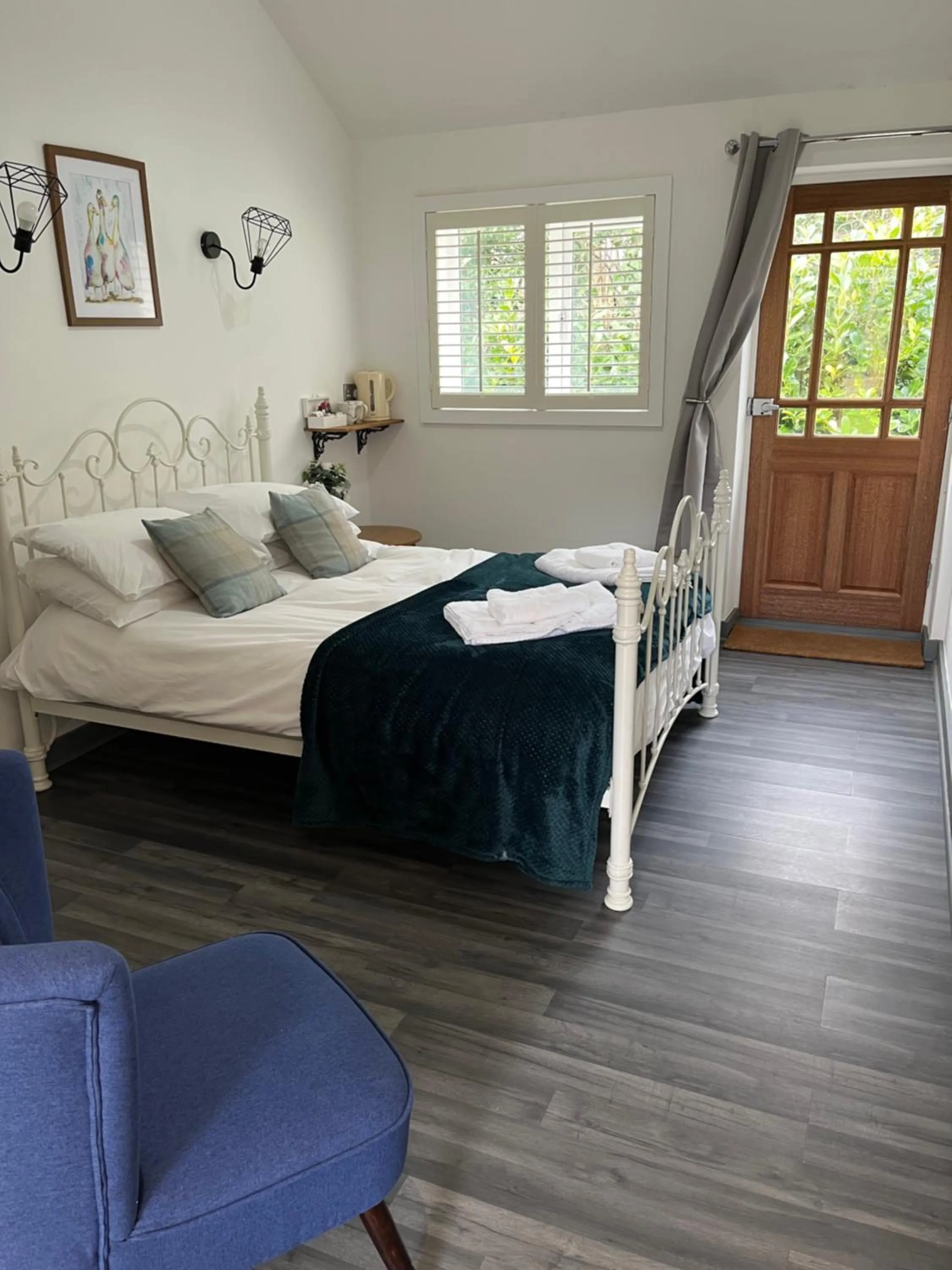 Bed in The Crown Lodges