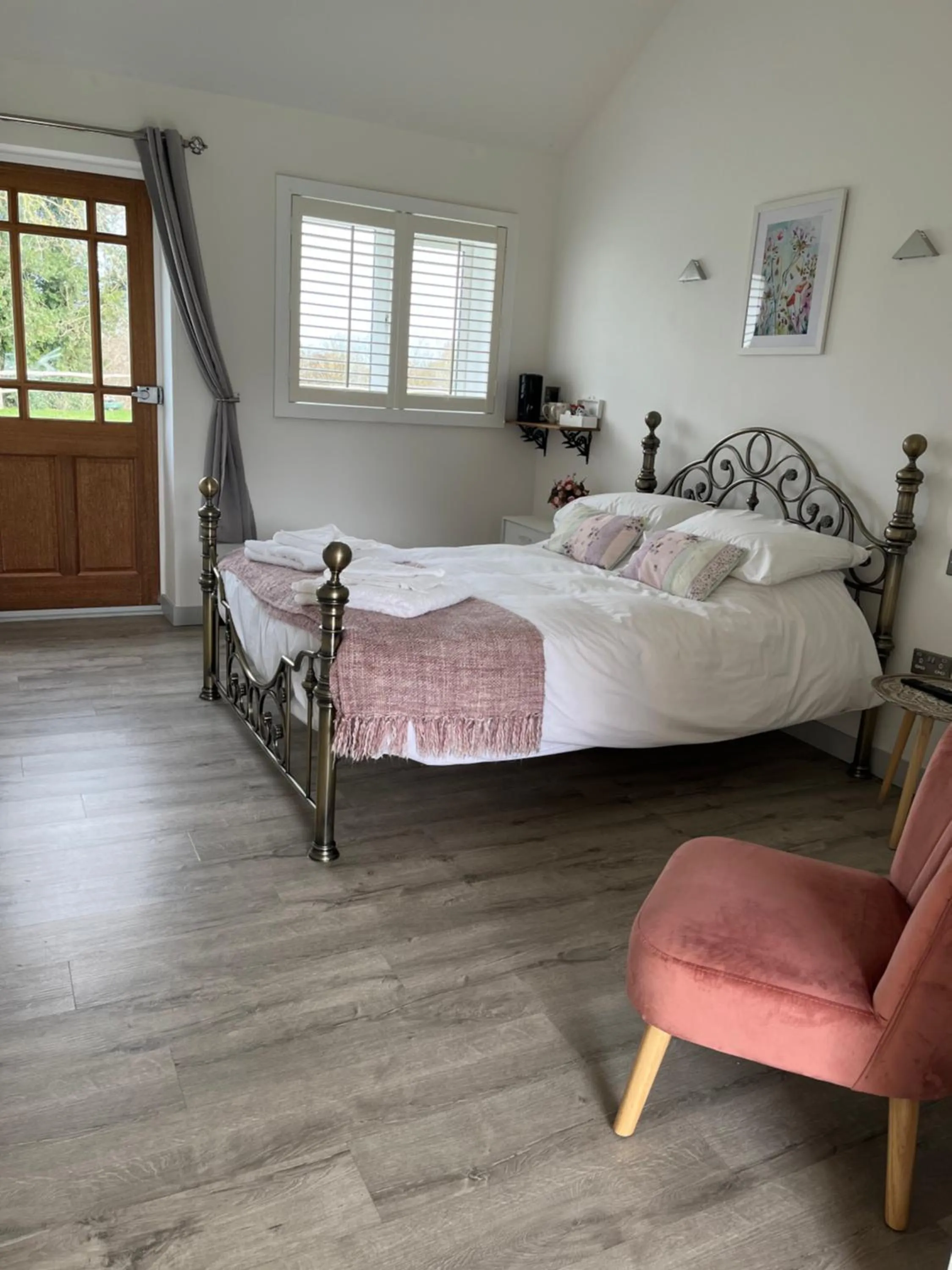 Bed in The Crown Lodges