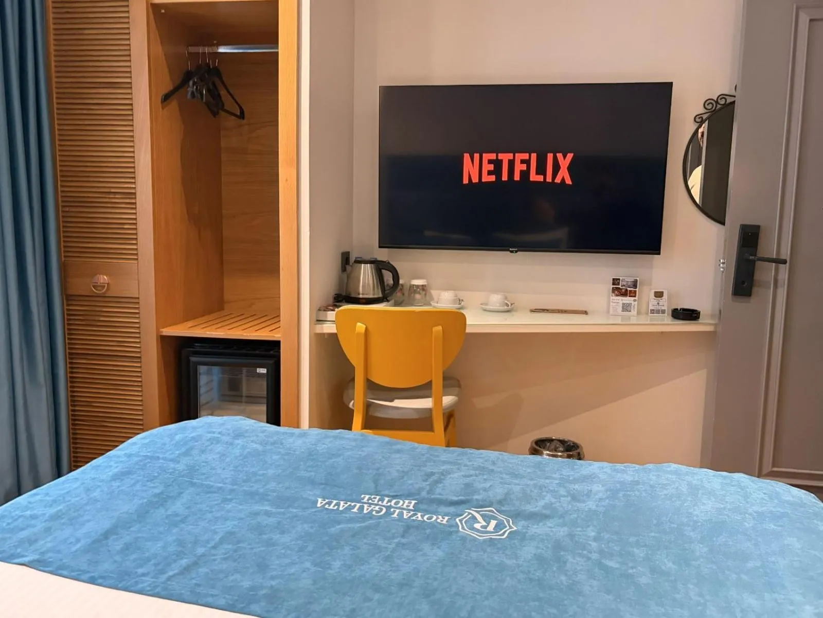 Bed in Royal Galata Hotel