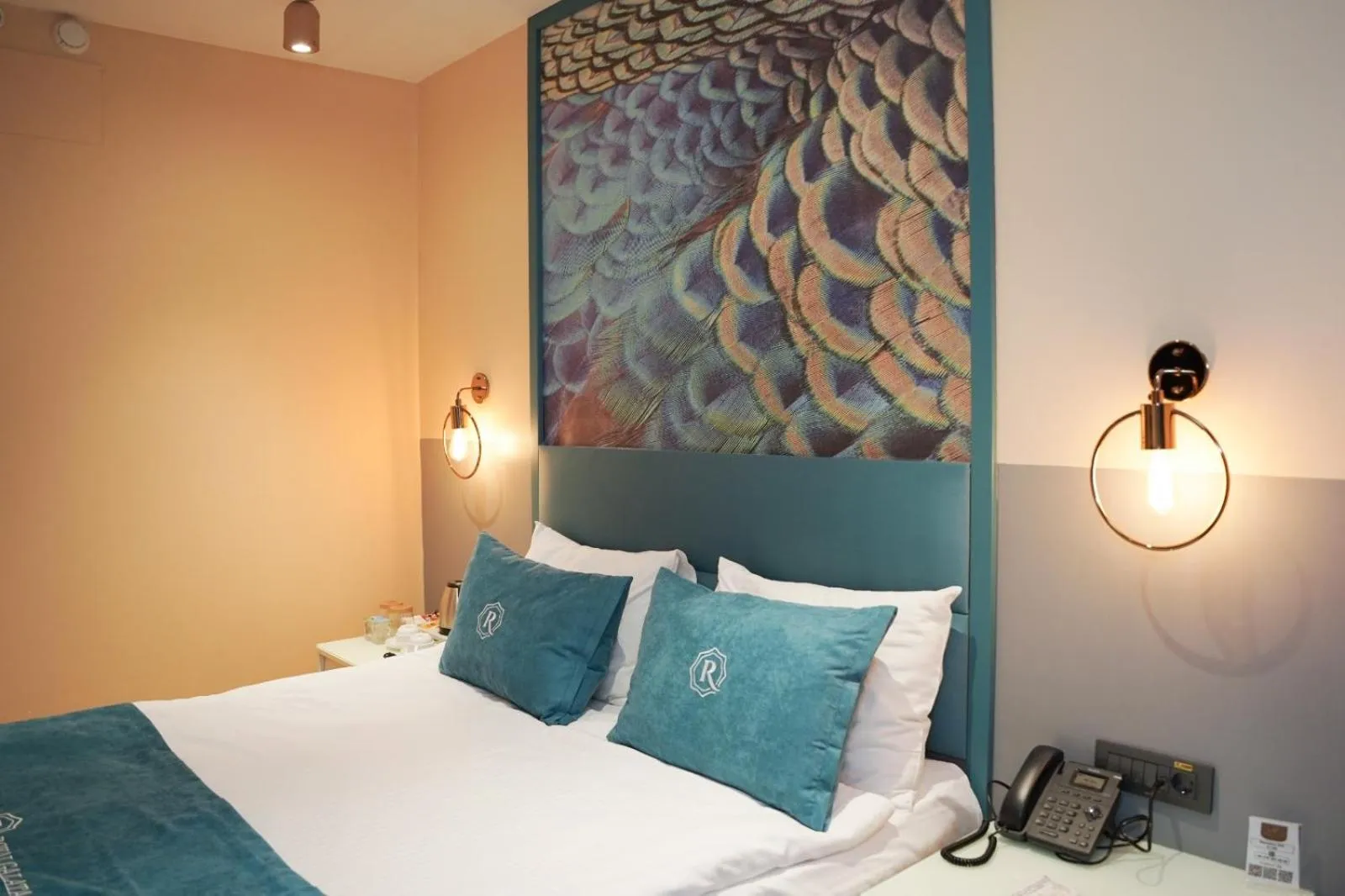 Bed in Royal Galata Hotel