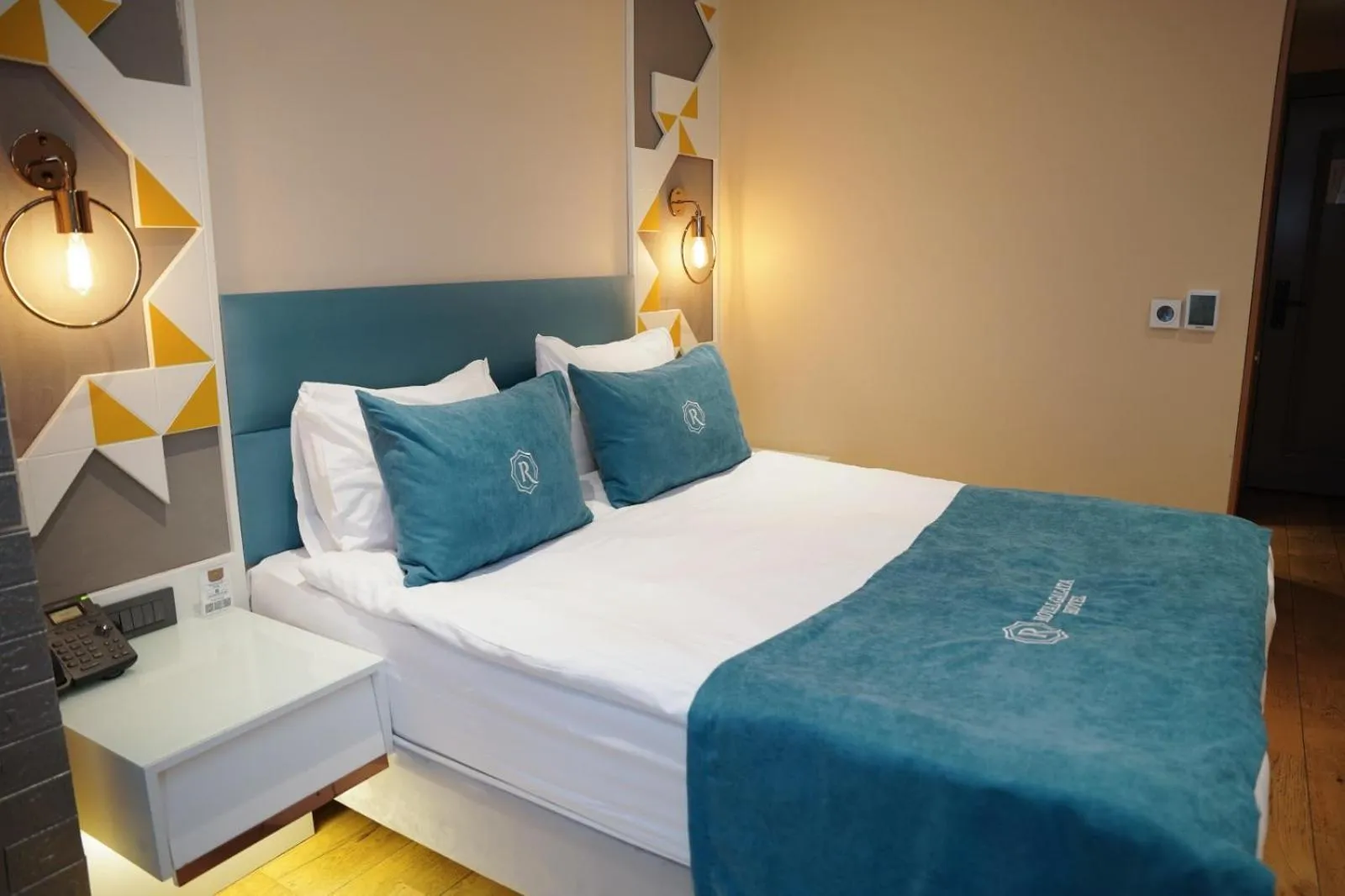 Bed in Royal Galata Hotel