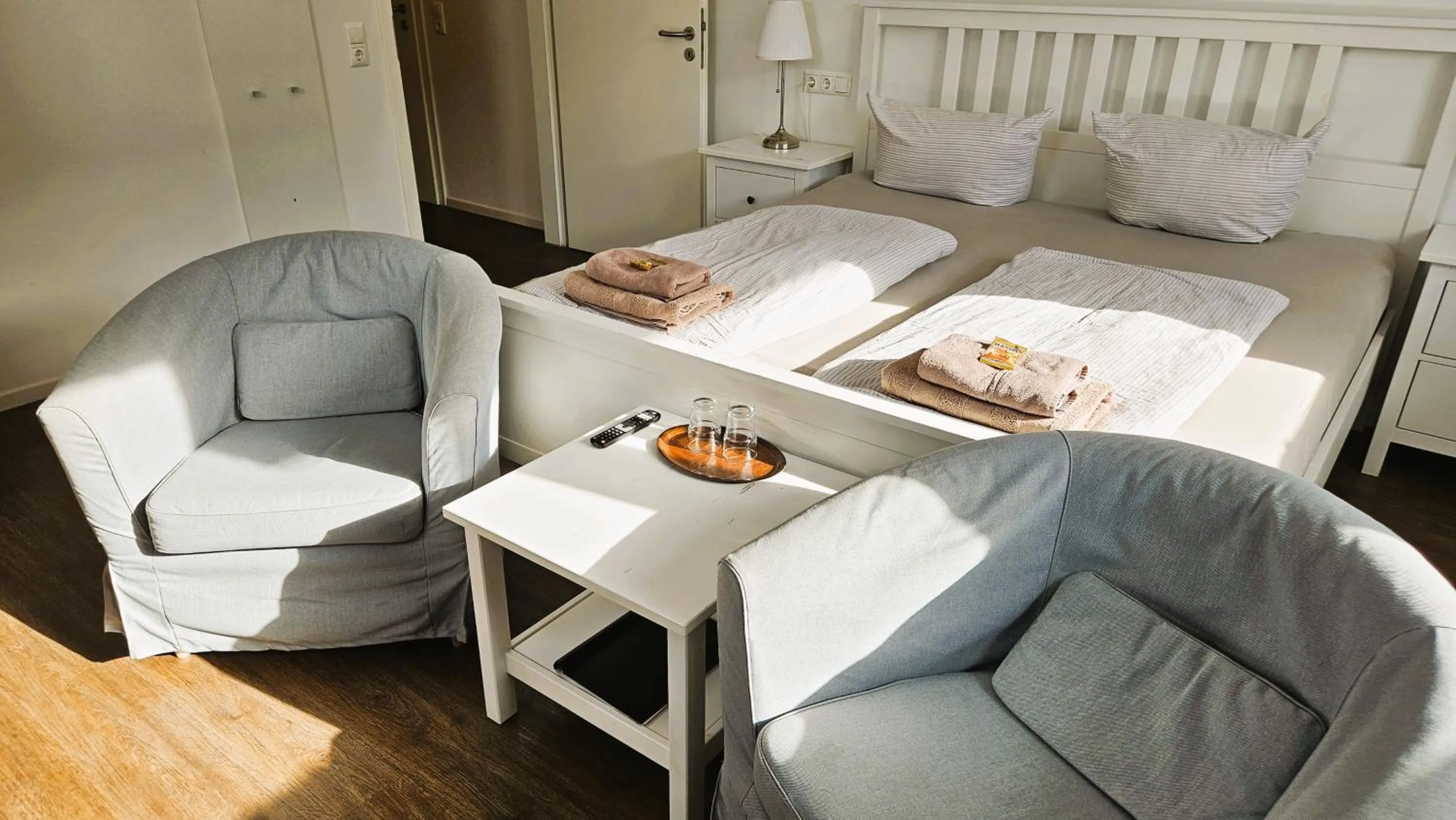 Bed in Hotel Dorfkrug Büsum