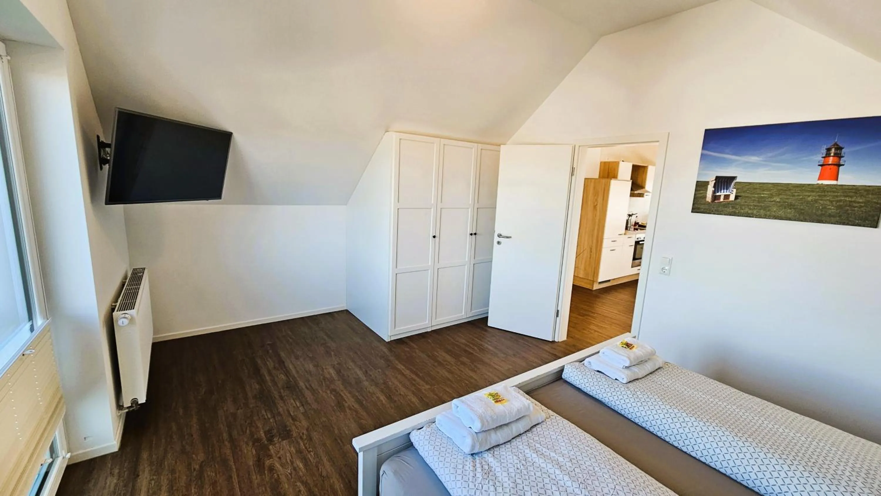 Bed in Hotel Dorfkrug Büsum