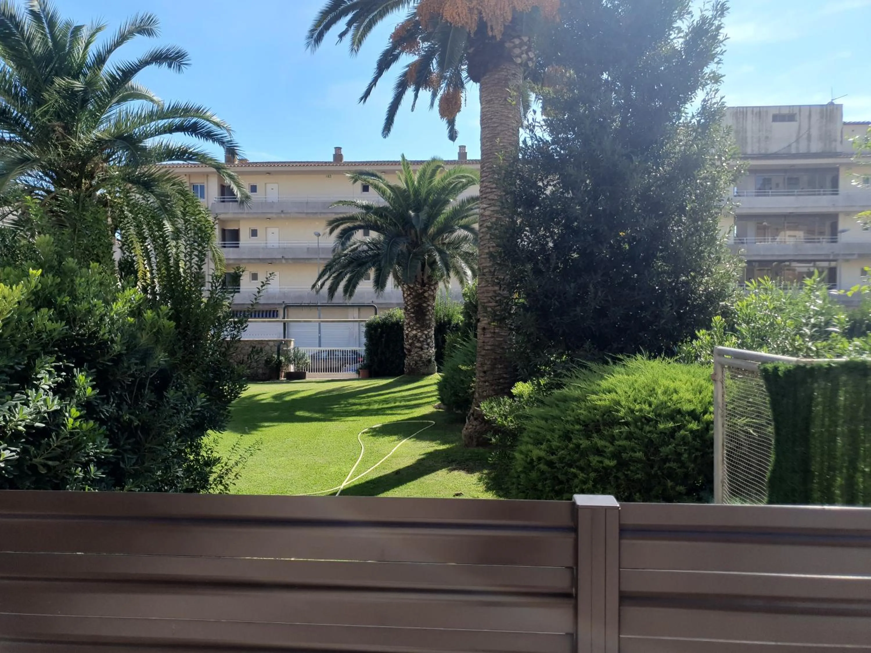 Garden view in Payet Apartments