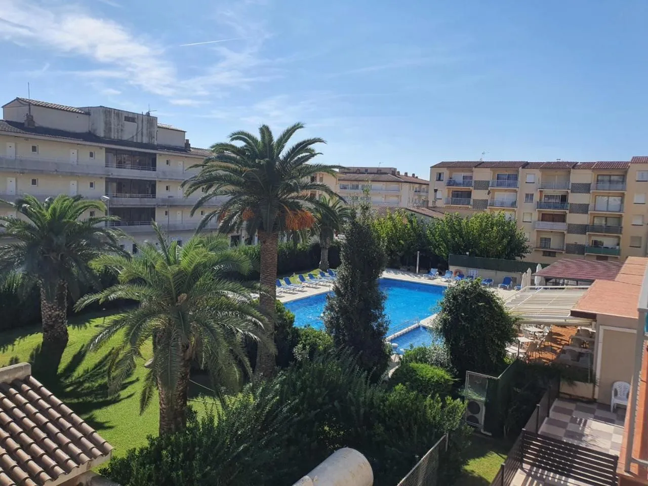 Garden view in Payet Apartments