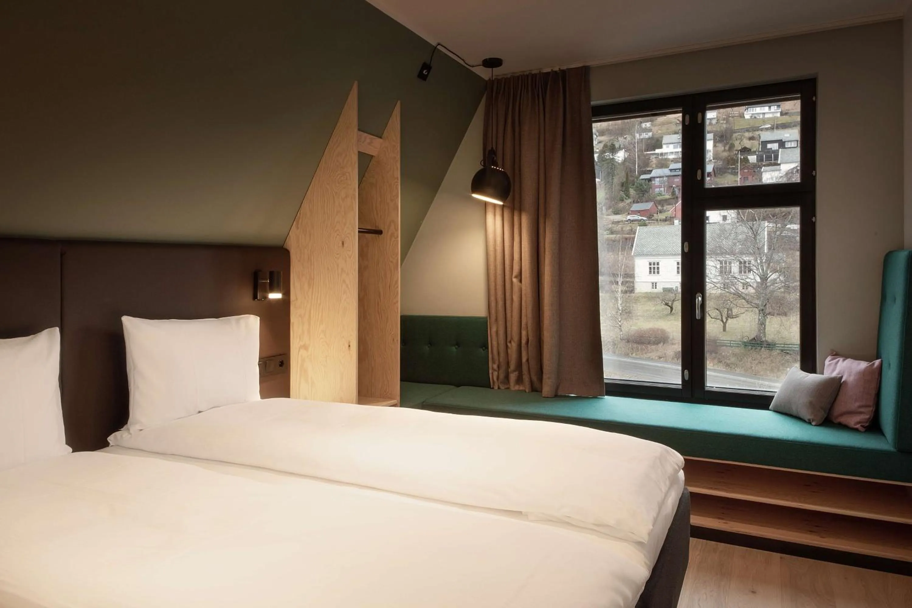 Bedroom, Bed in Scandic Voss