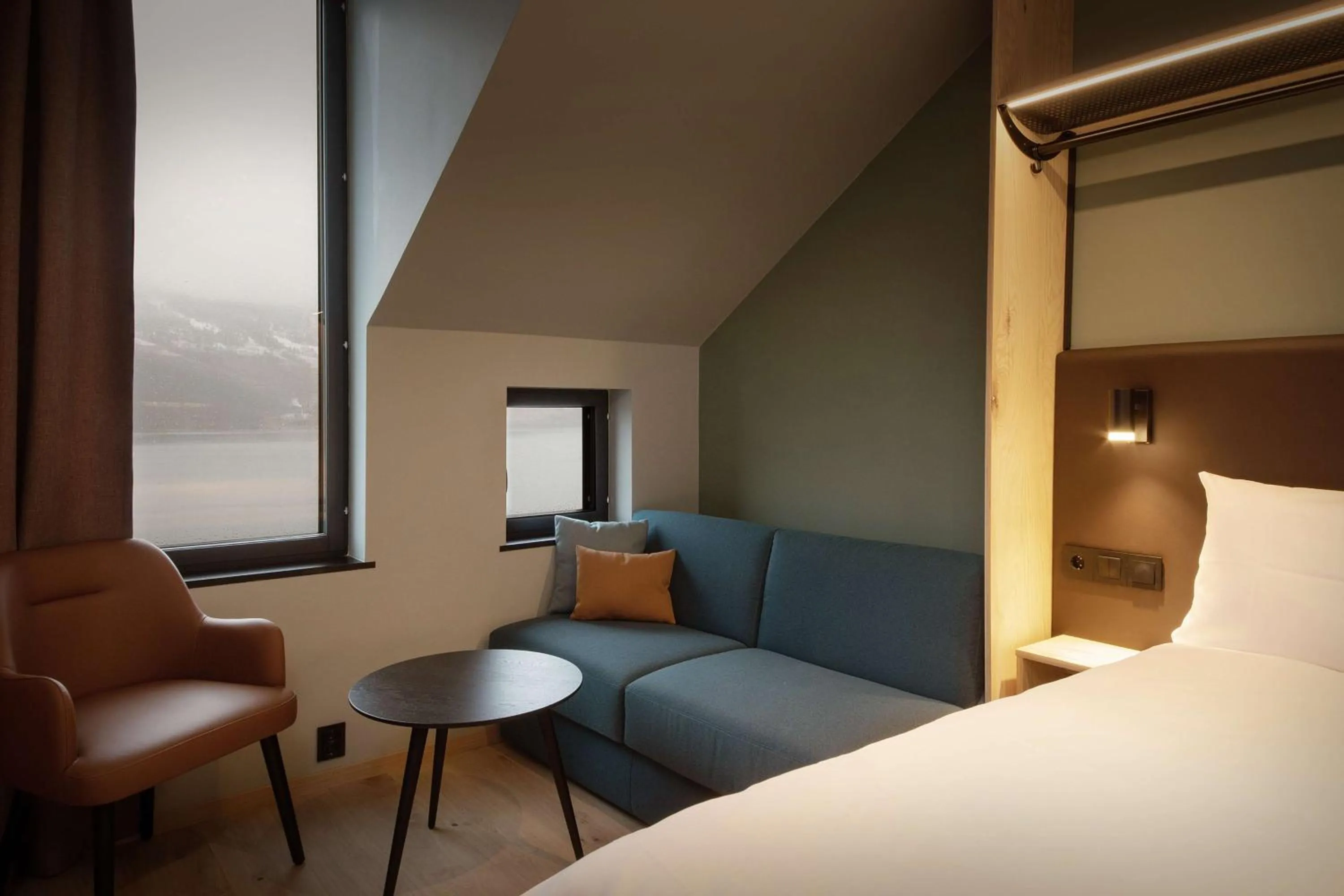 Bedroom, Bed in Scandic Voss