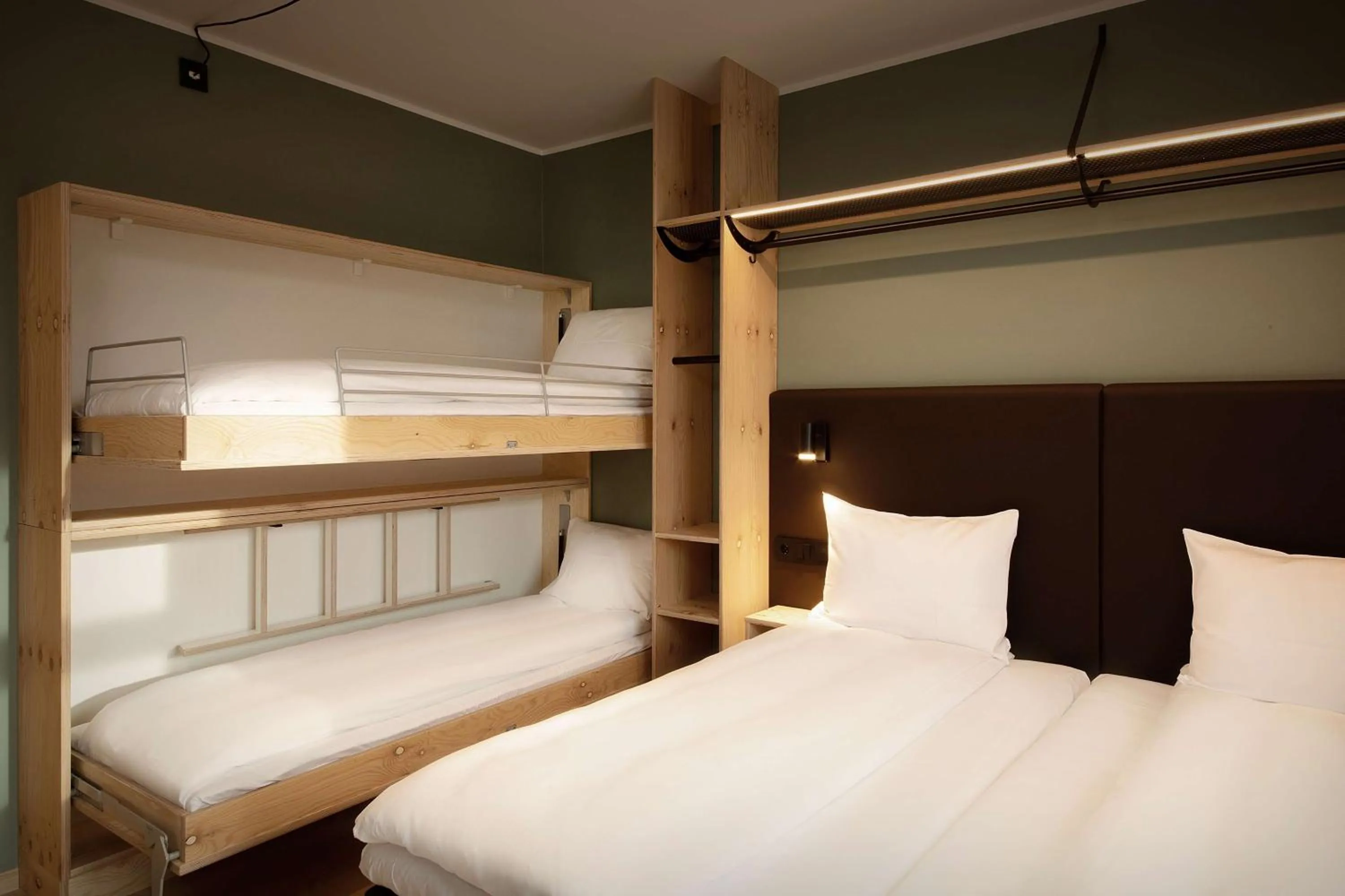 Bedroom, Bed in Scandic Voss