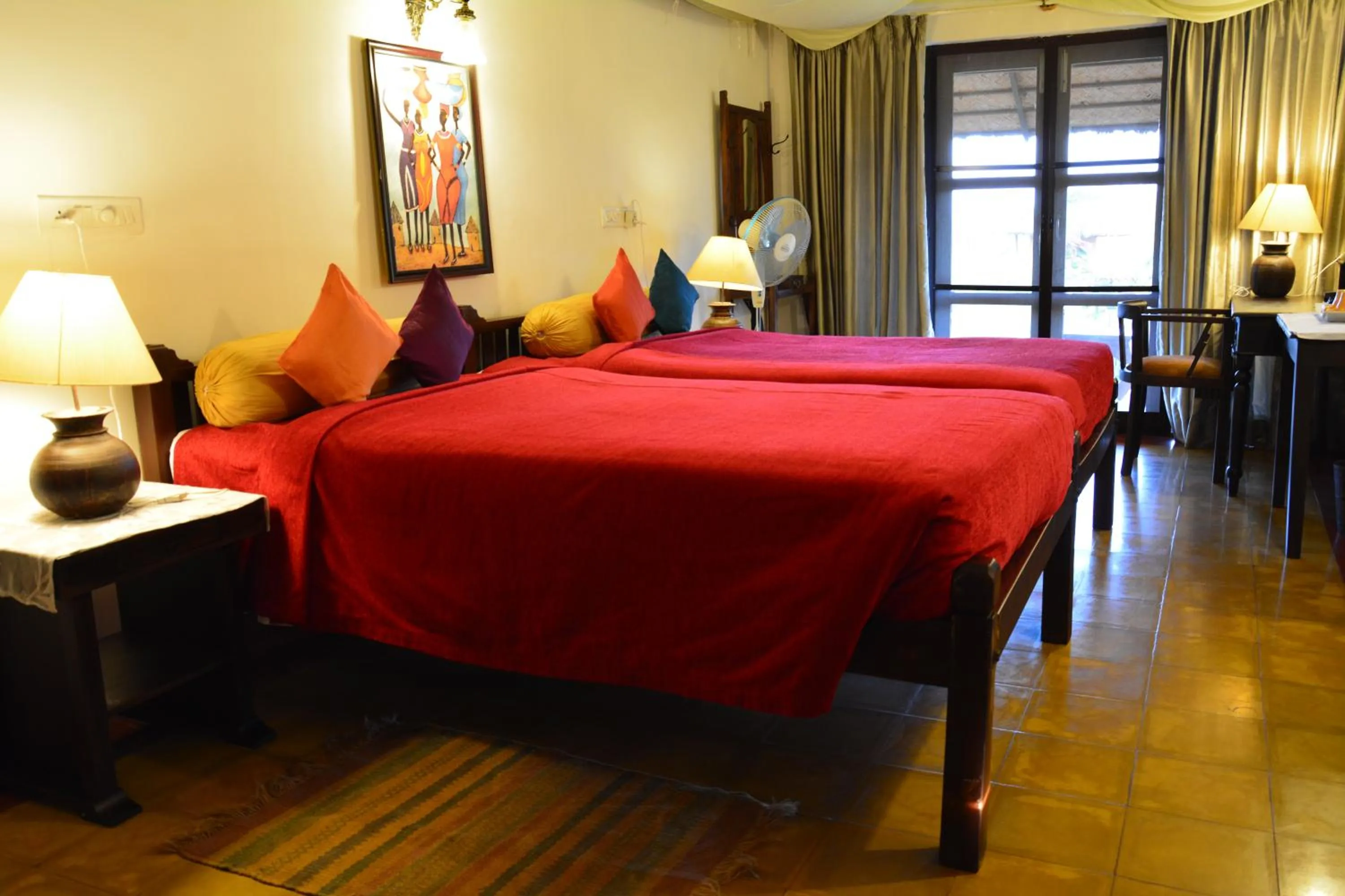 Bed in Red Earth Kabini