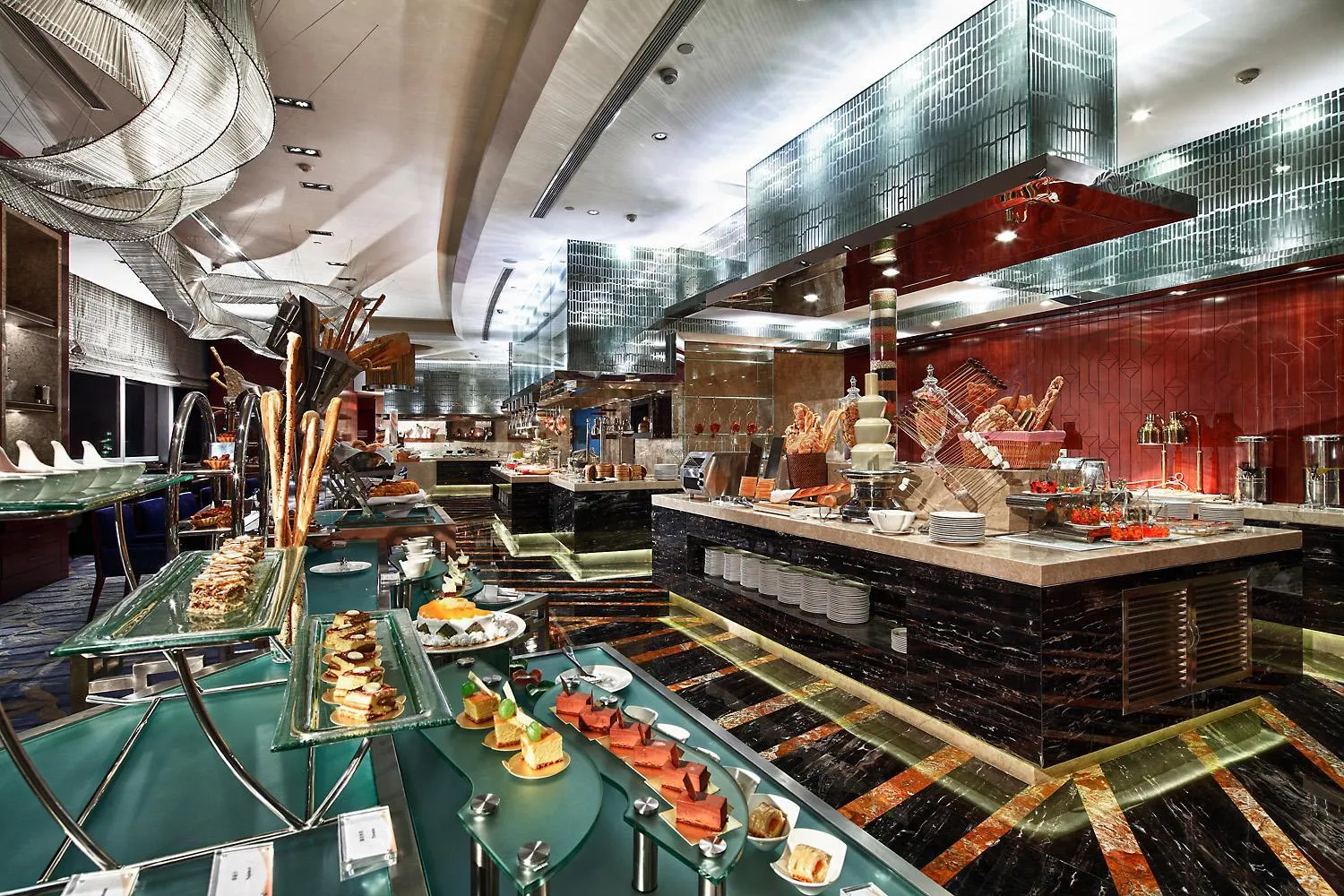 Buffet breakfast in Minyoun Chengdu Dongda Hotel