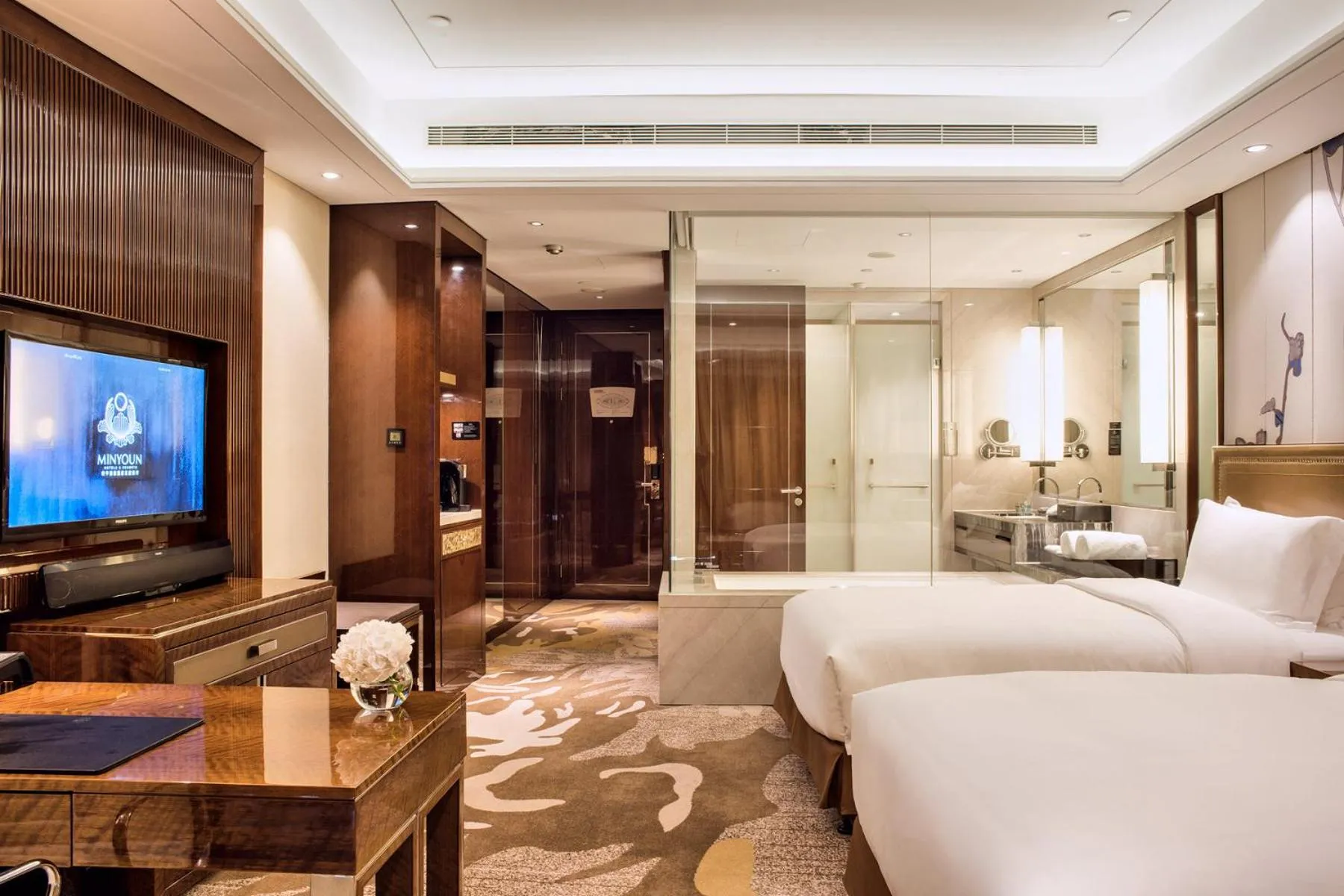 Photo of the whole room, Bed in Minyoun Chengdu Dongda Hotel