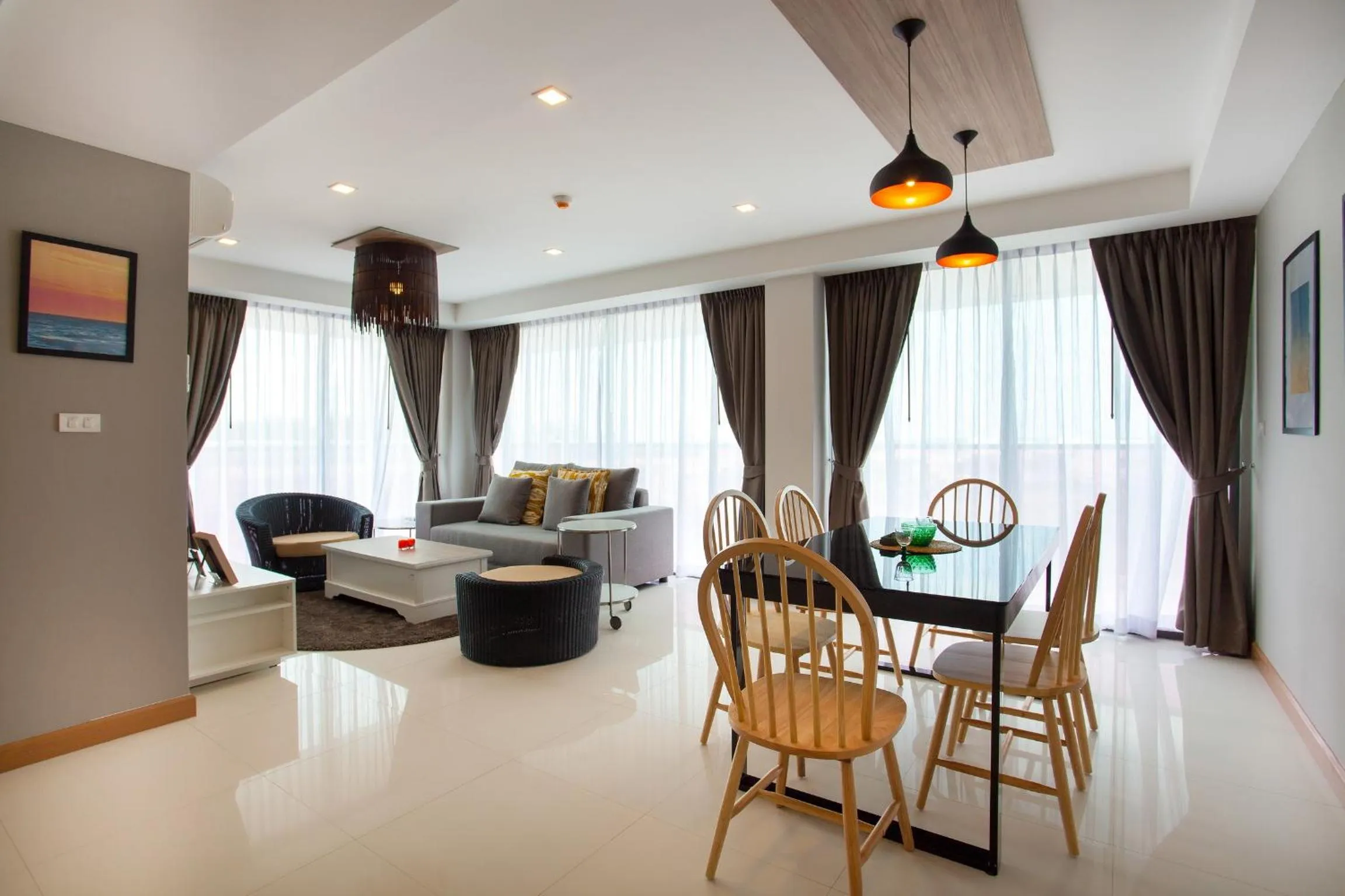 Living room in Rocco Hua Hin Beach Seaview