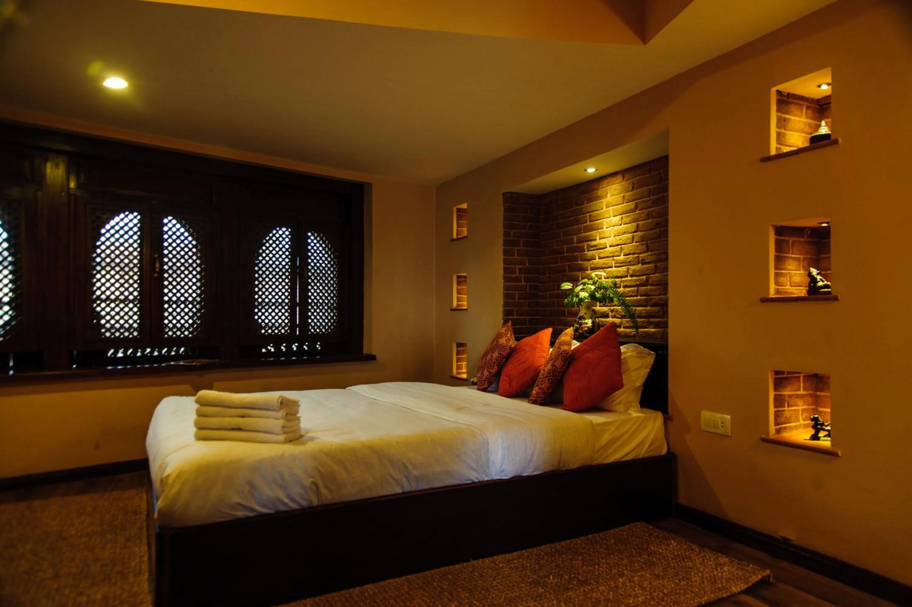 Bed in Thagu Chhen, a Boutique Hotel