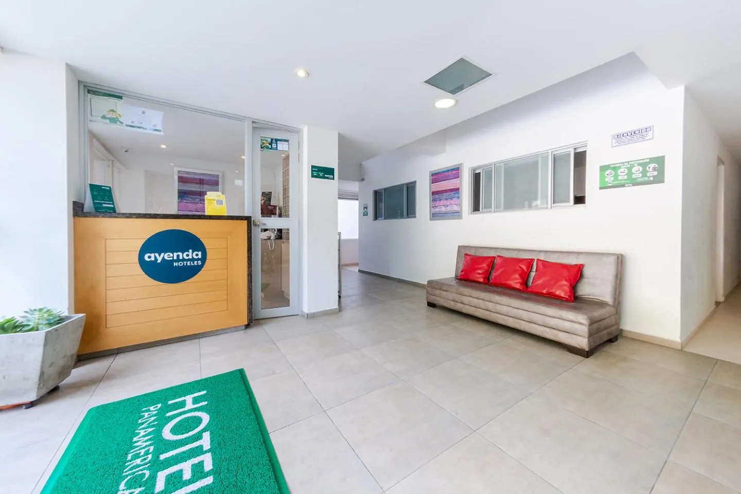 Lobby or reception, Bed in Ayenda Panamericana