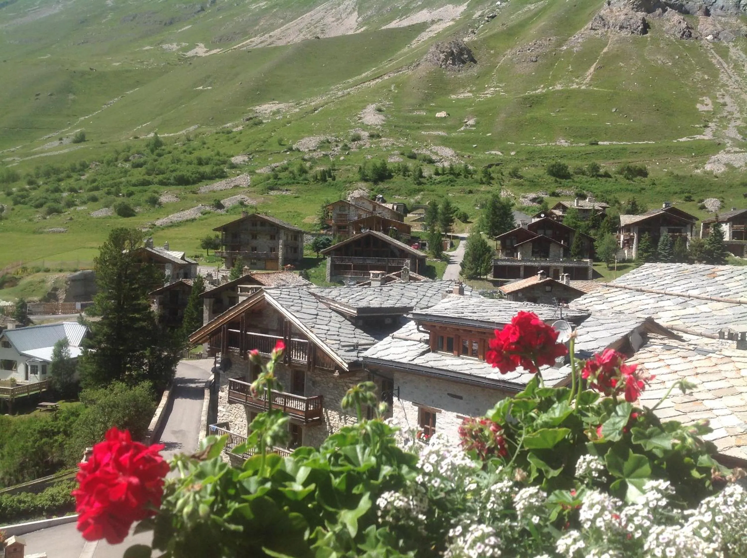 Mountain view in Chalet Hotel Du Fornet