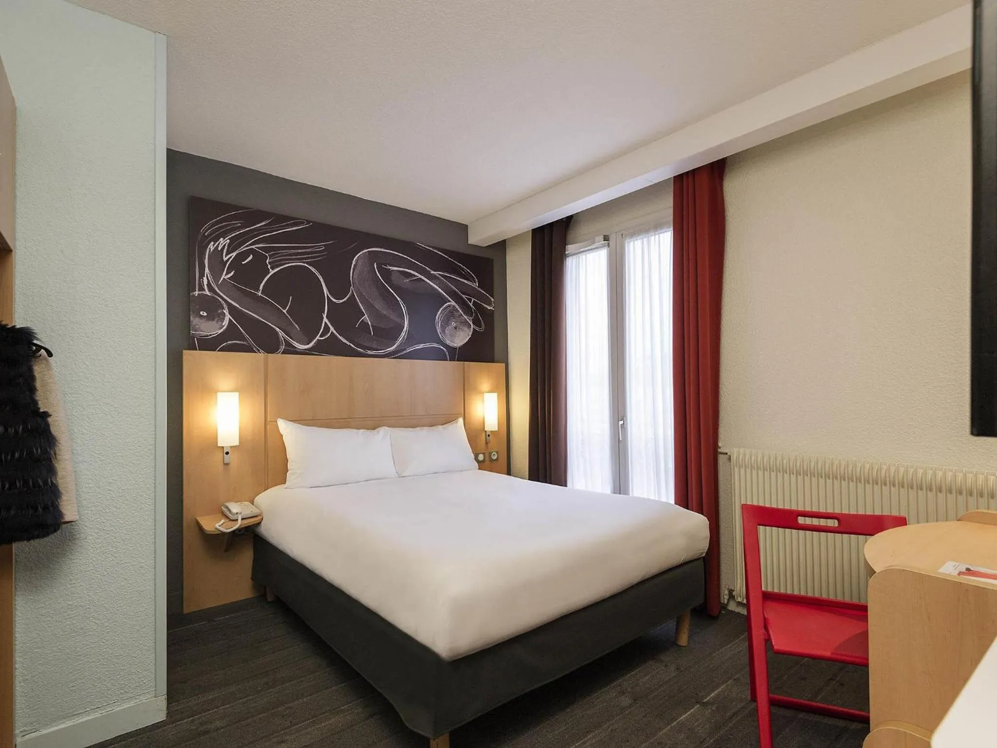 Bedroom, Bed in ibis Paris Vaugirard Porte de Versailles