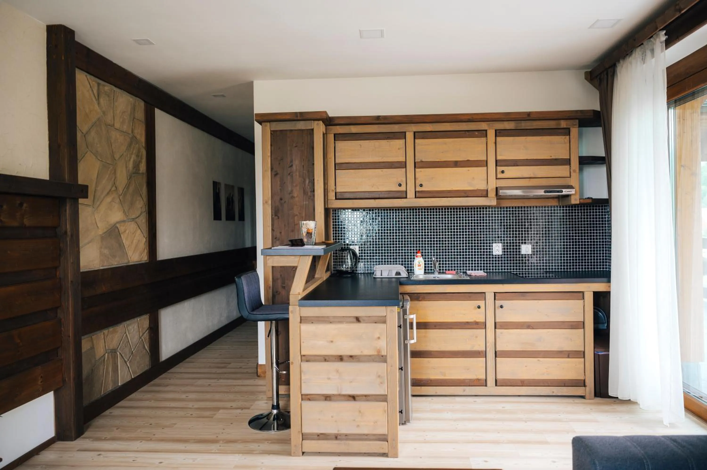 Kitchen or kitchenette in Nestville Apartments